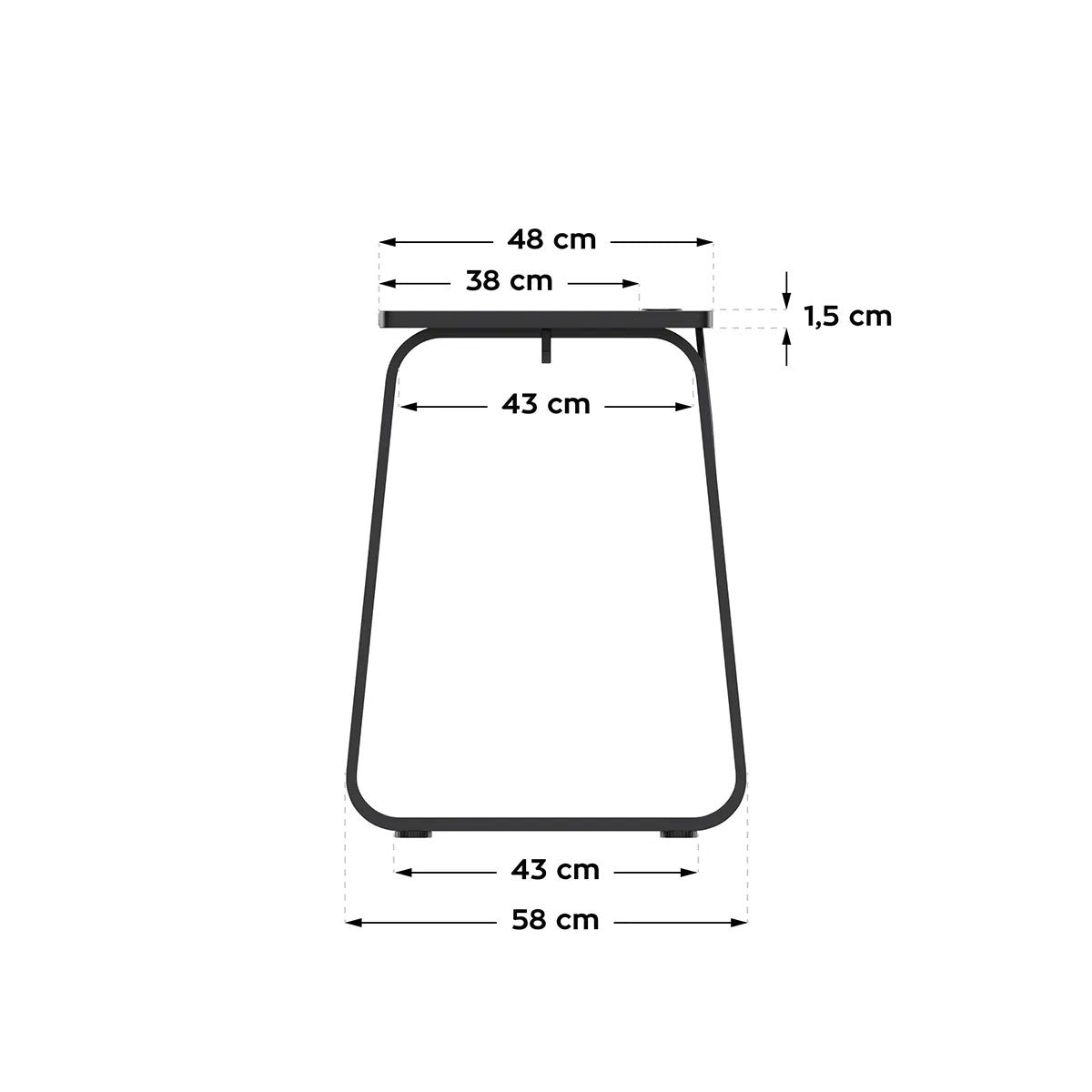 Herní stůl Huzaro Hero 1.5 černý 120 cm 