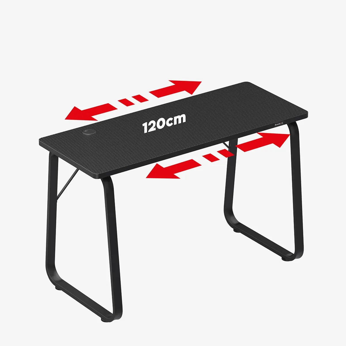 Herní stůl Huzaro Hero 1.5 černý 120 cm 