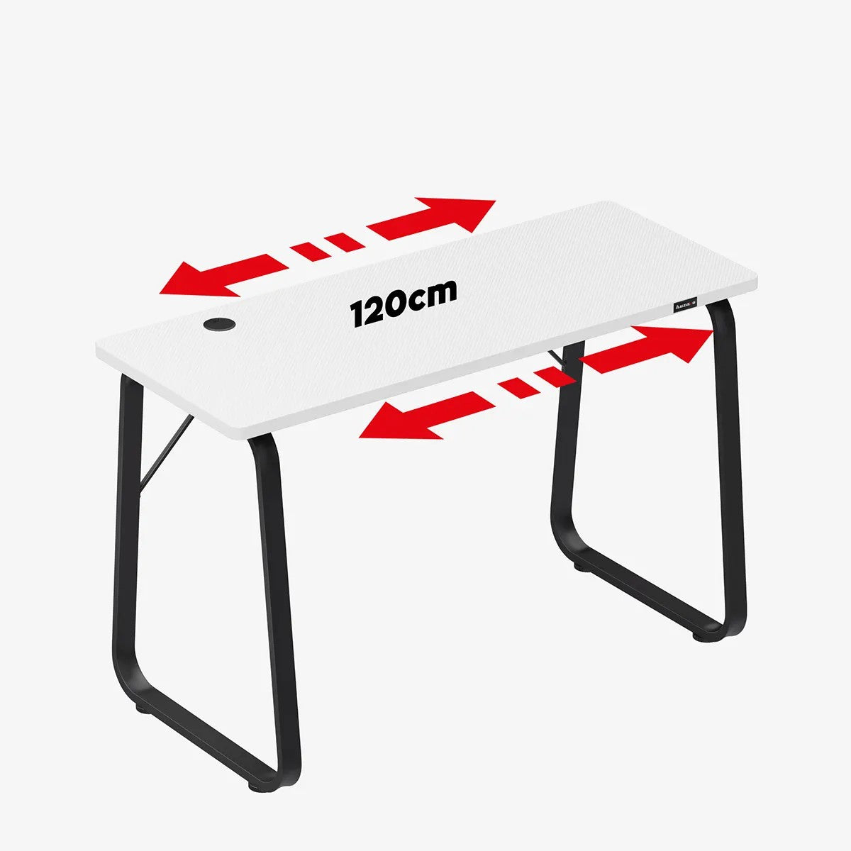 Herní stůl Huzaro Hero 1.5 bílý 120 cm 