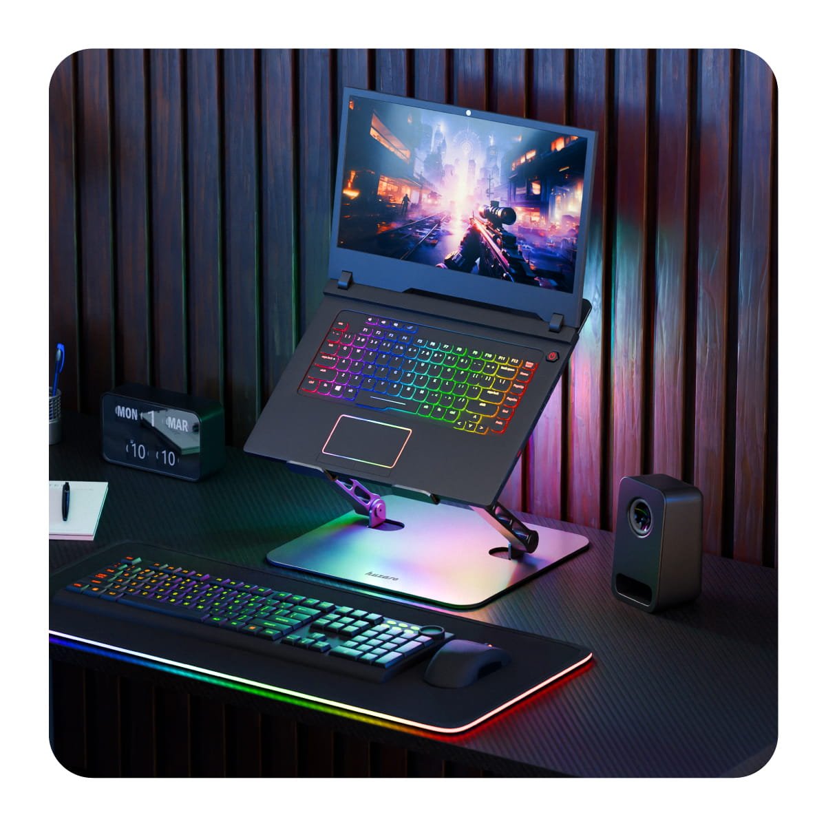 Chladicí podložka pod notebook Huzaro Hold 4.0 RGB 