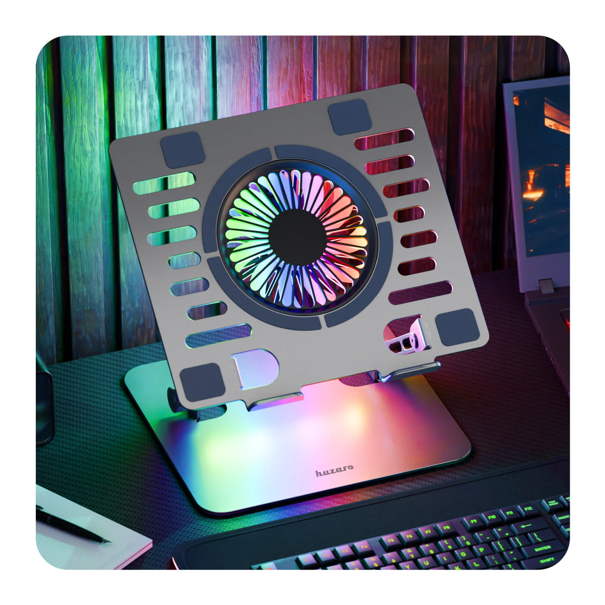 Chladicí podložka pod notebook Huzaro Hold 4.0 RGB 