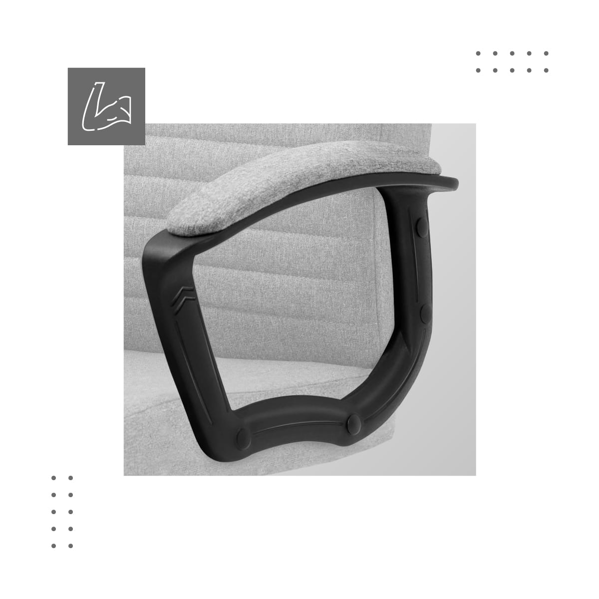 Kancelářská židle Mark Adler Boss 2.5 šedá 