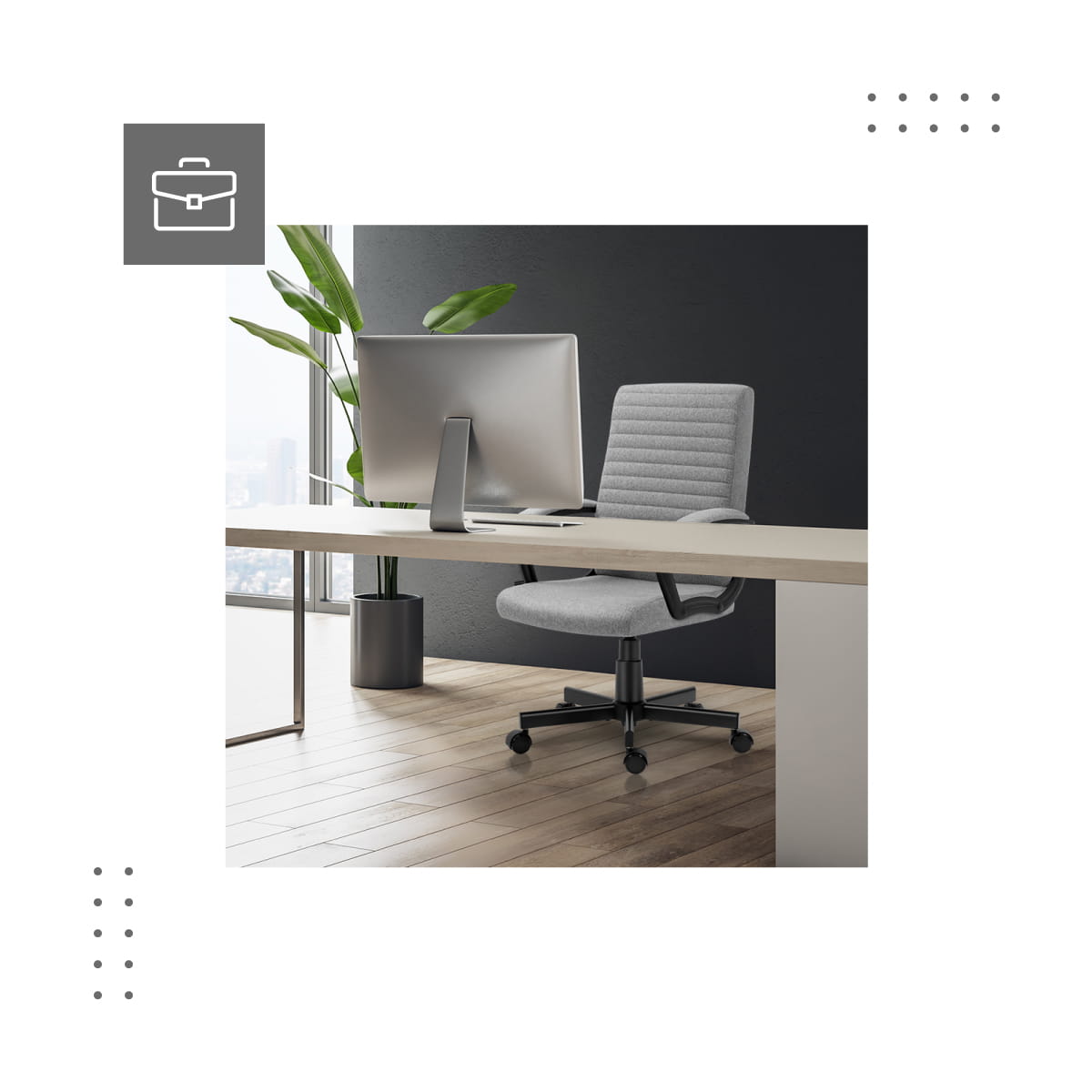 Kancelářská židle Mark Adler Boss 2.5 šedá 