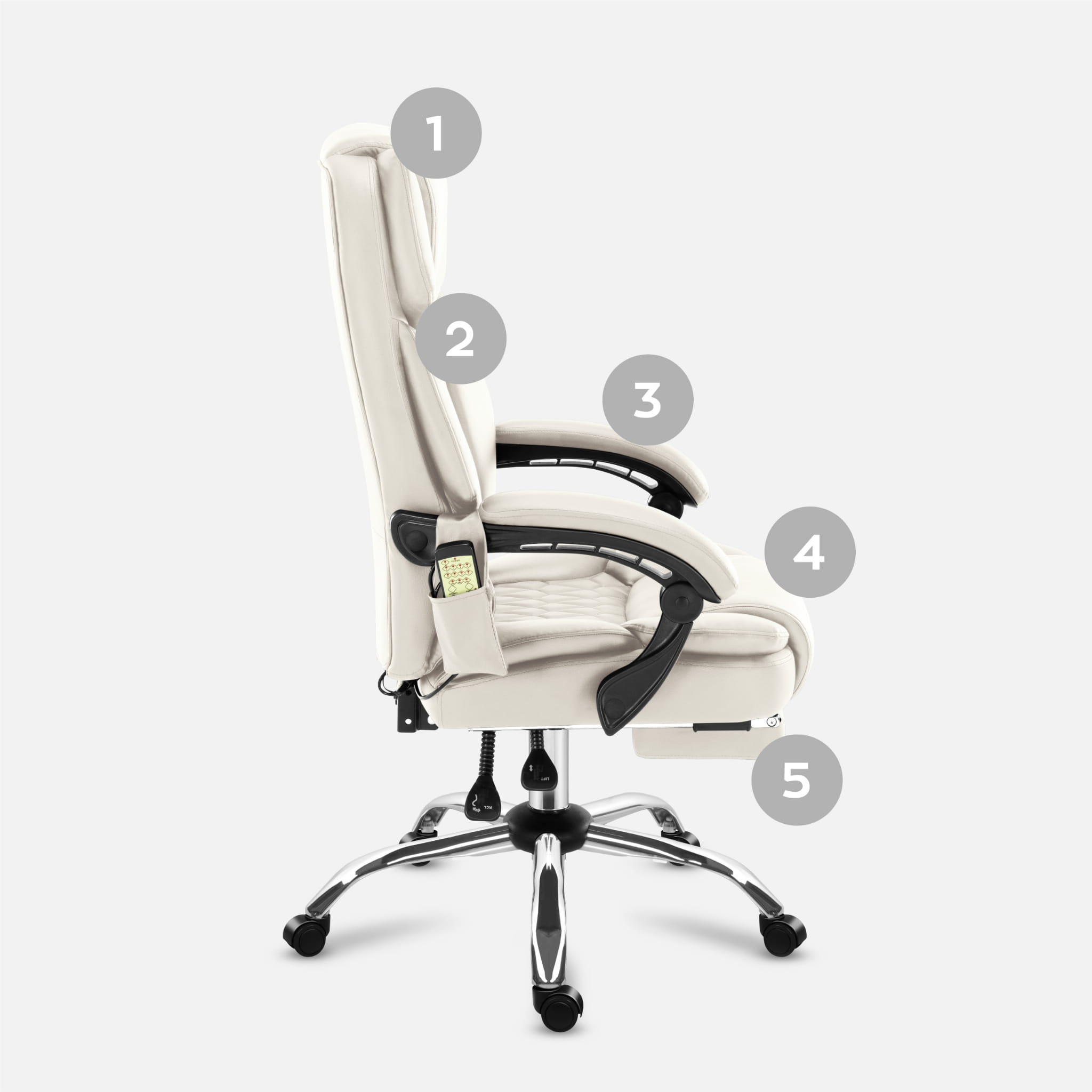 Kancelářská židle Mark Adler Boss 6.0 béžová 