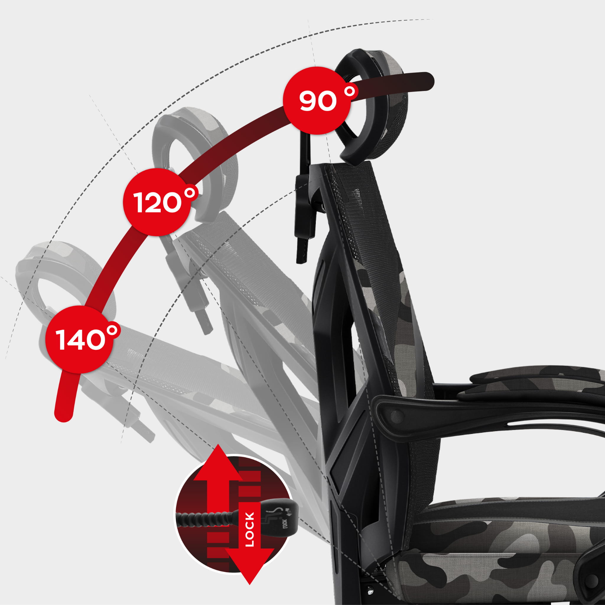 Herní židle Huzaro Combat 5.0 Camo 