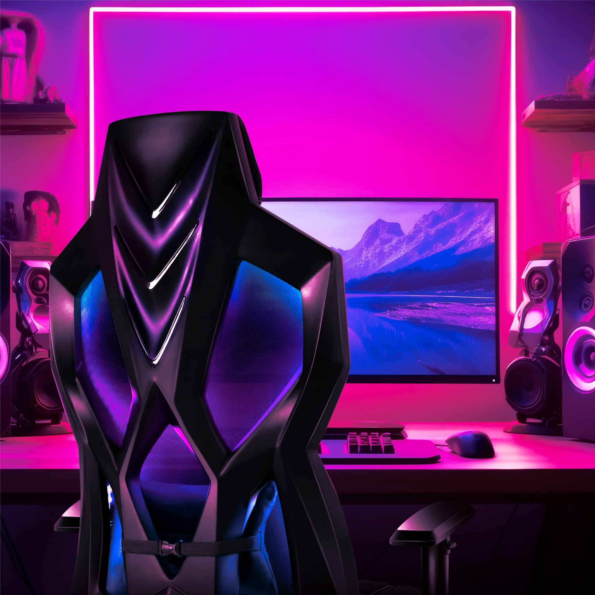 Herní židle Huzaro COMBAT 6.2 Black RGB 