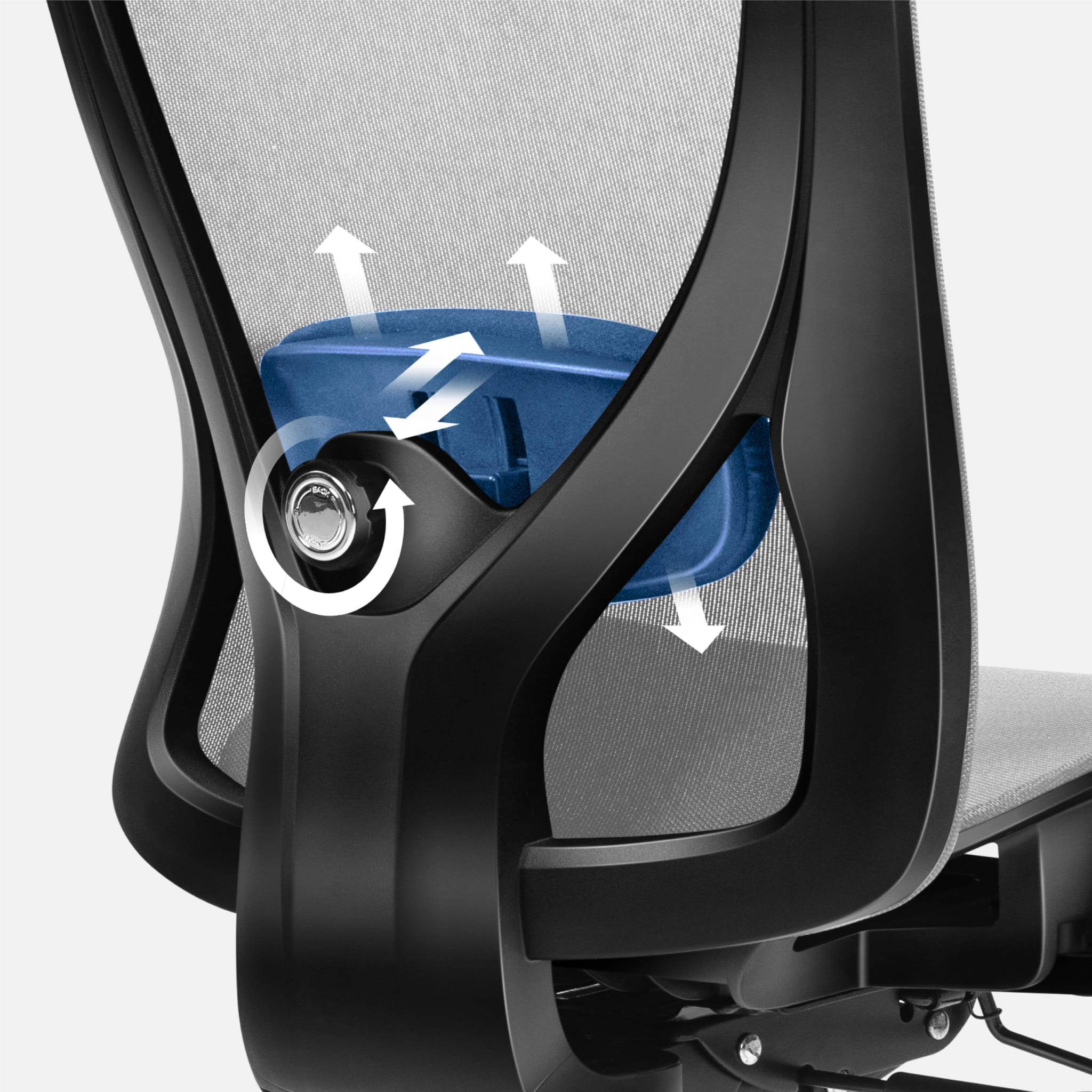 Ergonomická židle Mark Adler Expert 5.3 šedá síťovina 