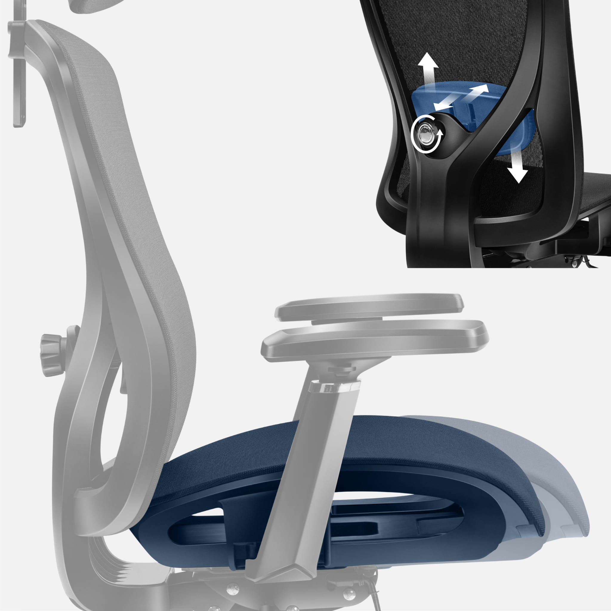 Ergonomická židle Mark Adler Expert 5.3 Black Mesh 