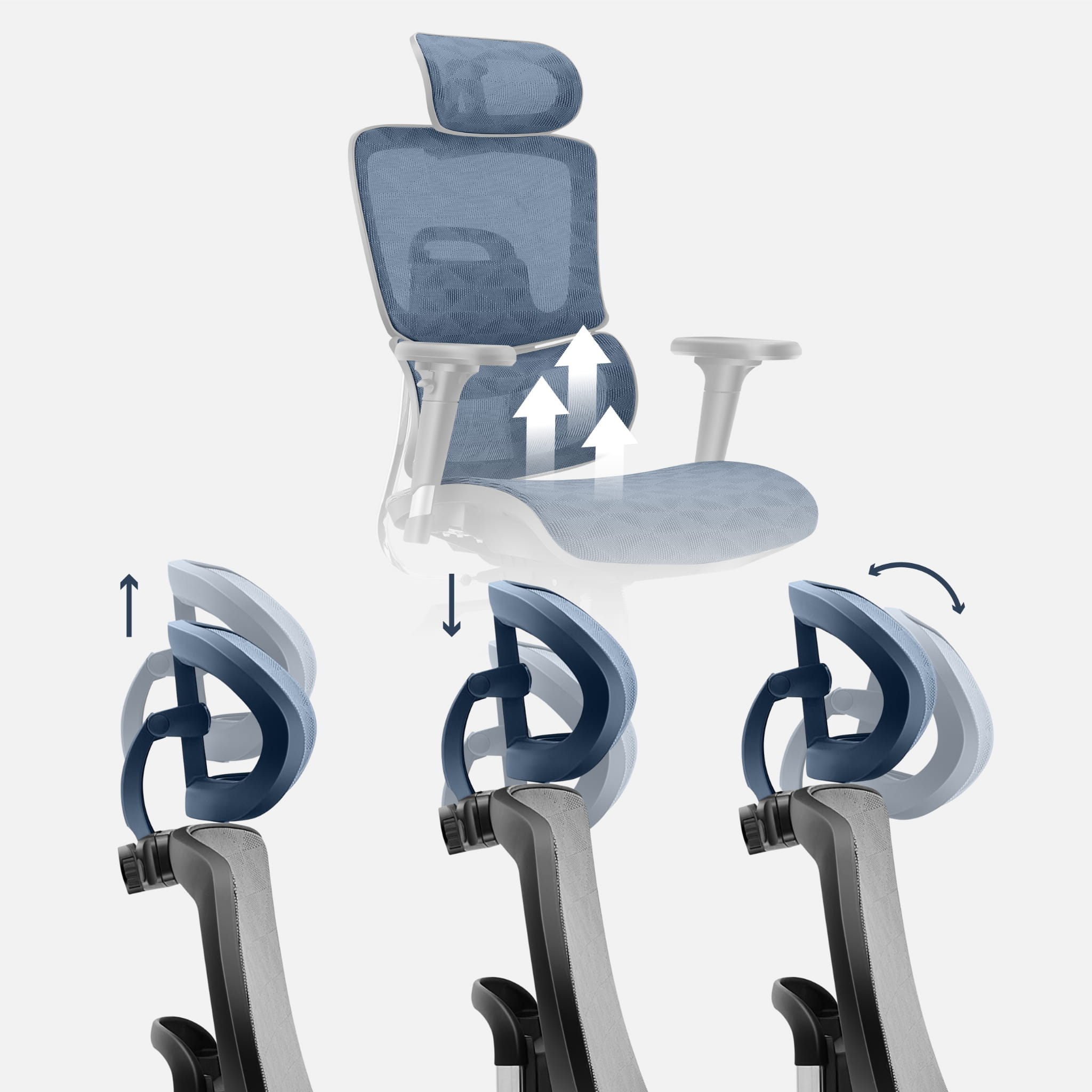 Ergonomická židle Mark Adler Expert 7.9 šedá 