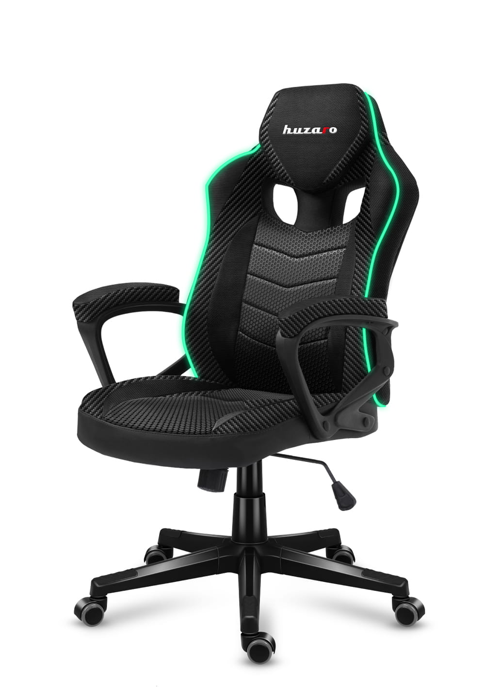 Herní židle Huzaro Force 2.5 RGB s karbonovou síťovinou 