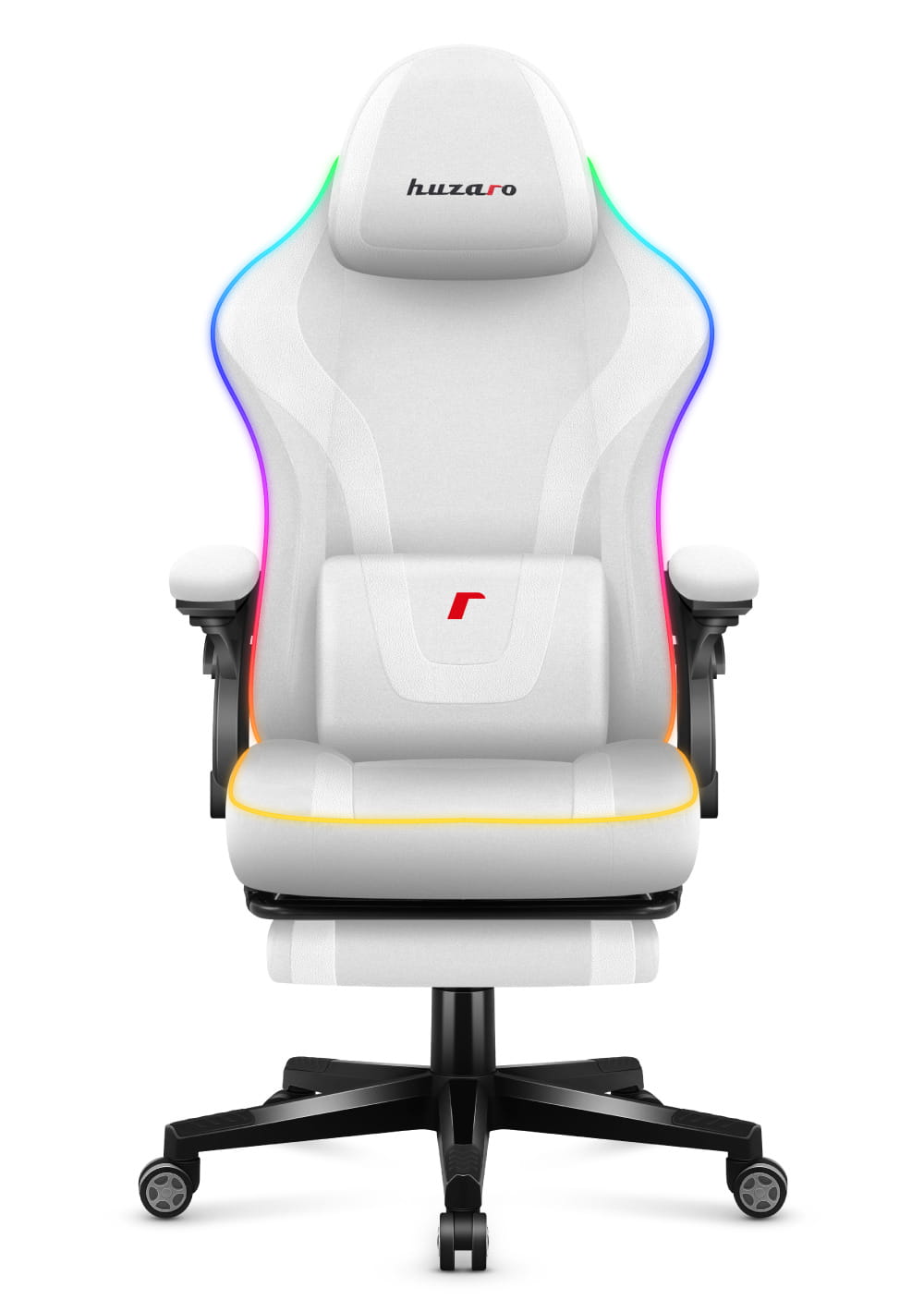 Chytrá herní židle Huzaro Force 4.6 s bílým RGB podsvícením