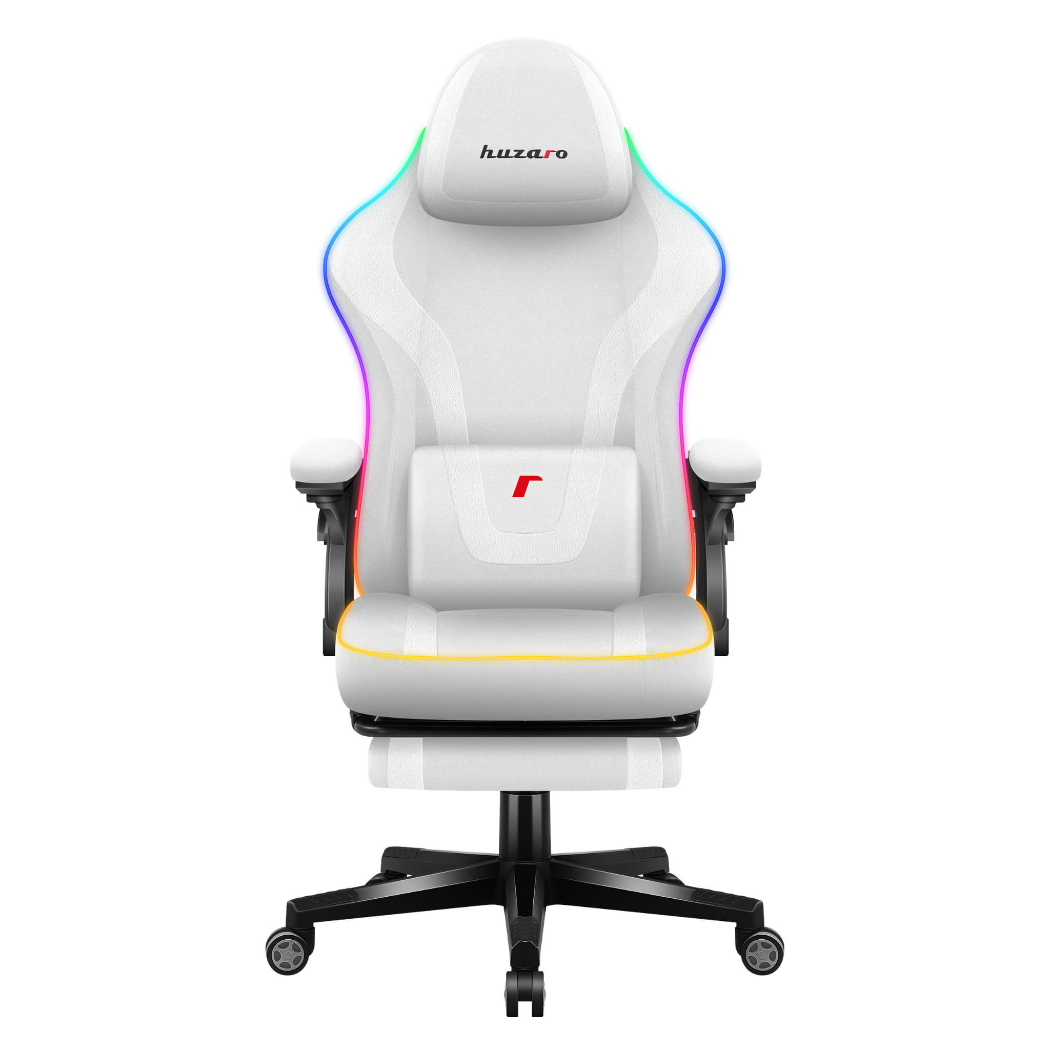 Chytrá herní židle Huzaro Force 4.6 s bílým RGB podsvícením