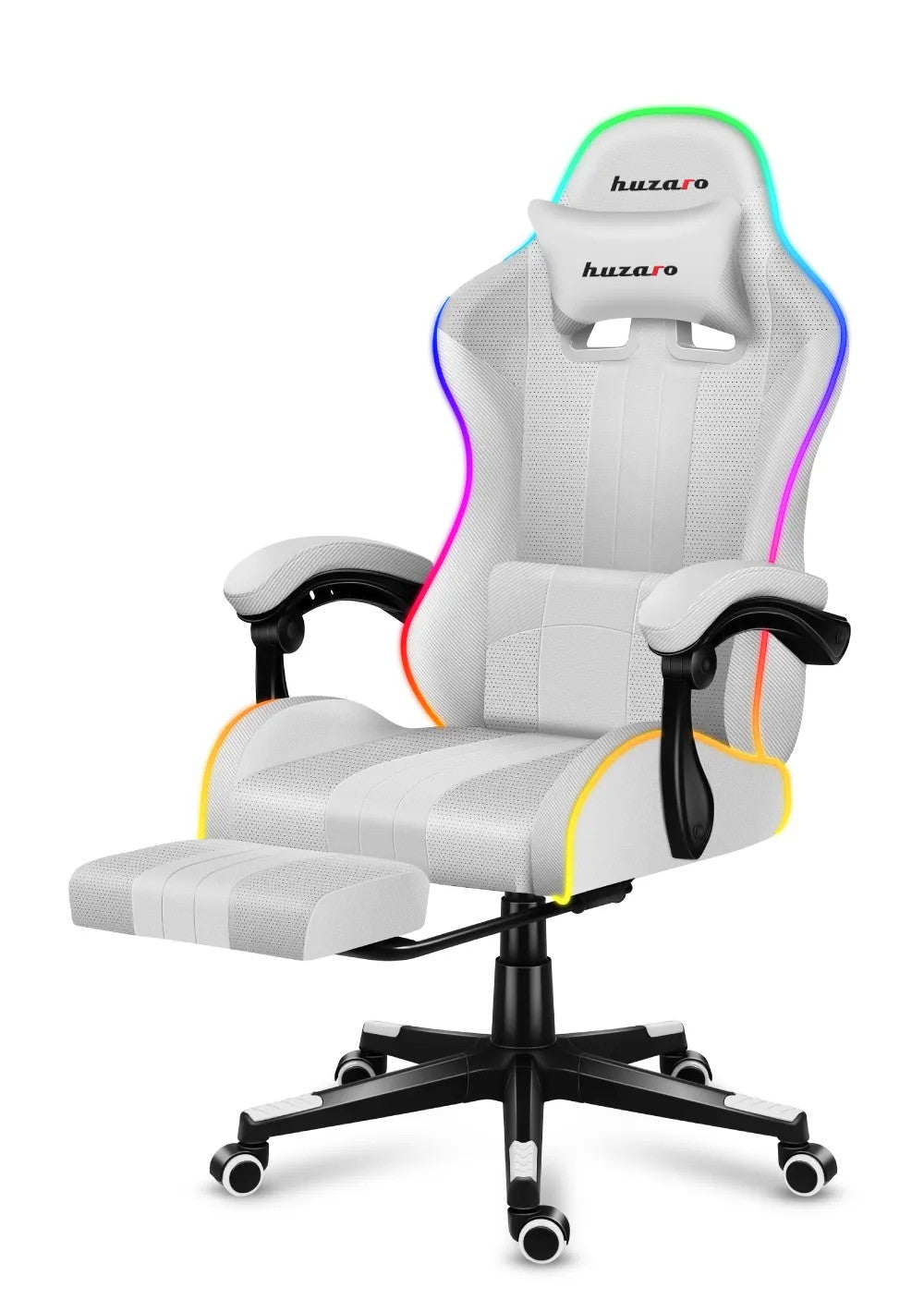Herní židle HUZARO Force 4.7 White RGB 