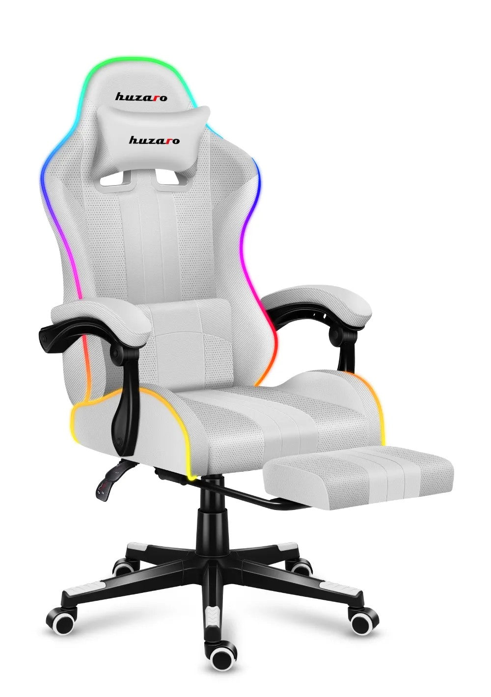 Herní židle HUZARO Force 4.7 White RGB 