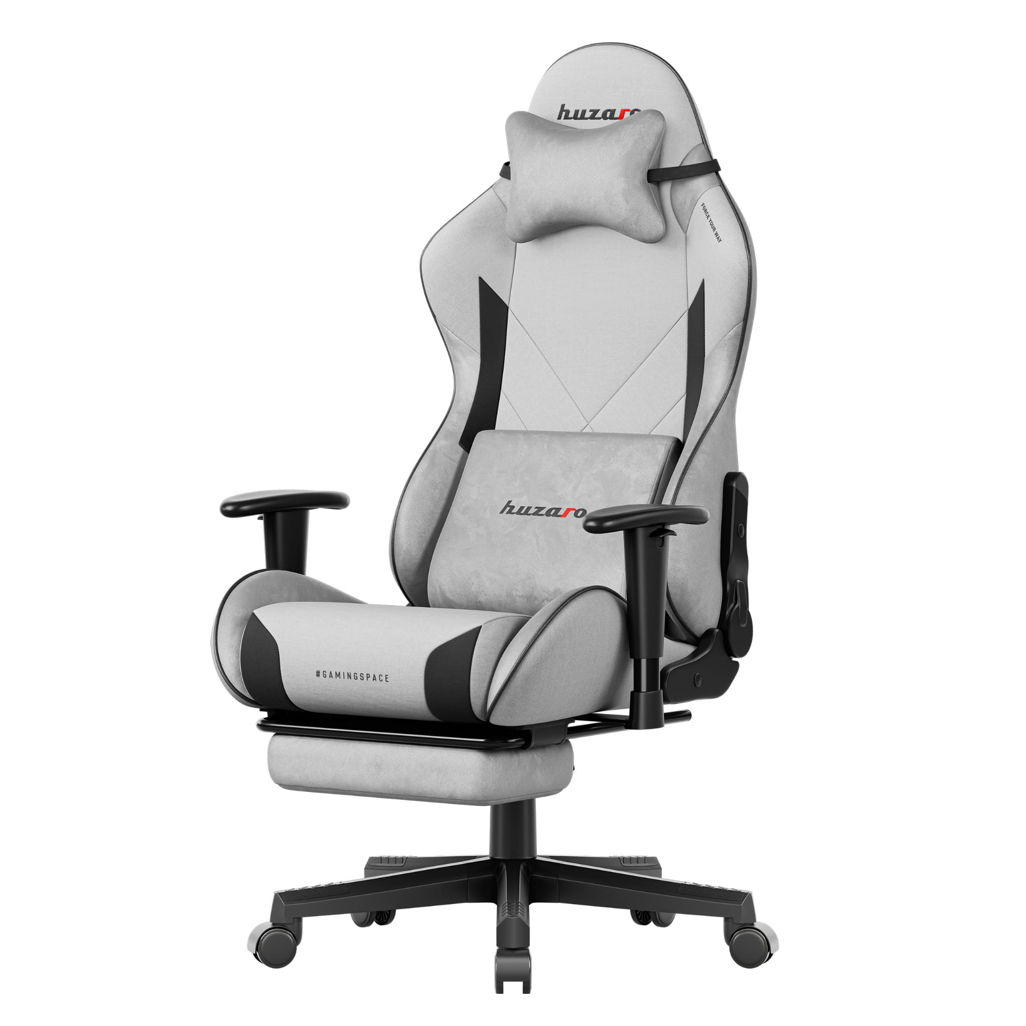 Herní židle Huzaro FORCE 7.6 šedá 