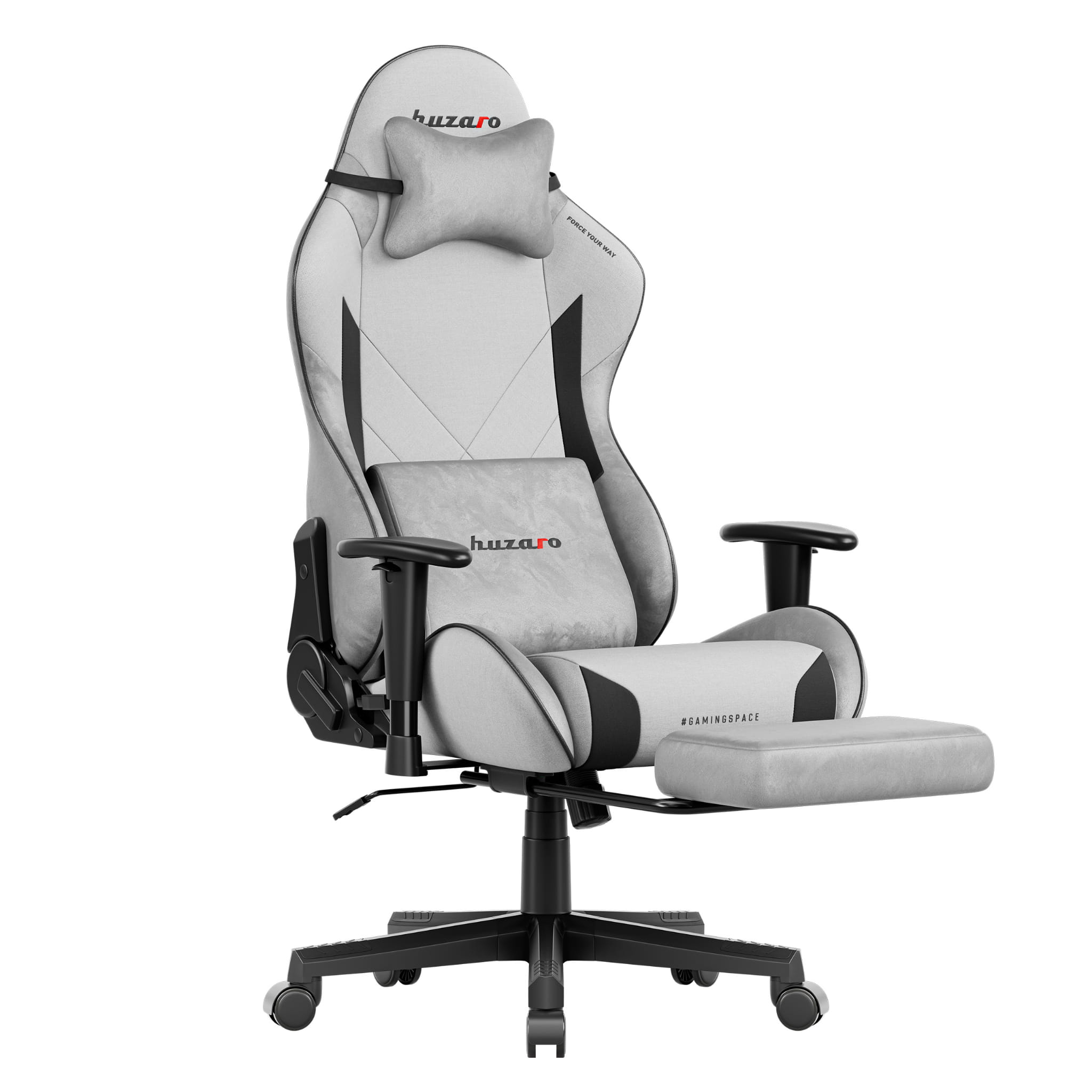 Herní židle Huzaro FORCE 7.6 šedá 