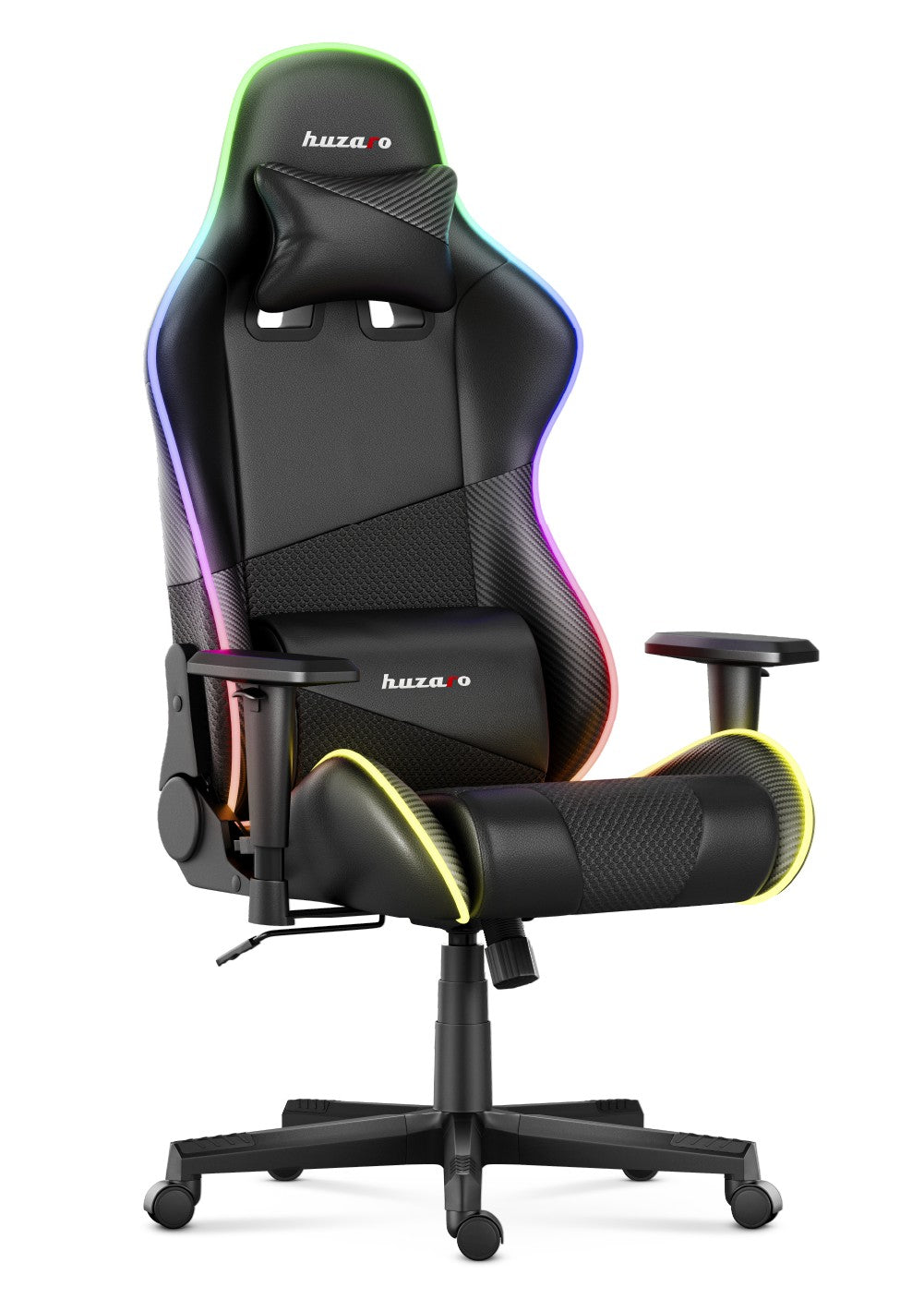 Herní židle HUZARO FORCE 6.2 Black RGB LED 