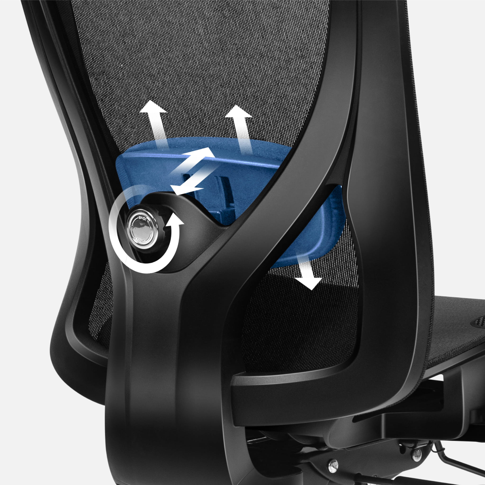 Herní židle Huzaro Combat 7.3 Black Mesh 