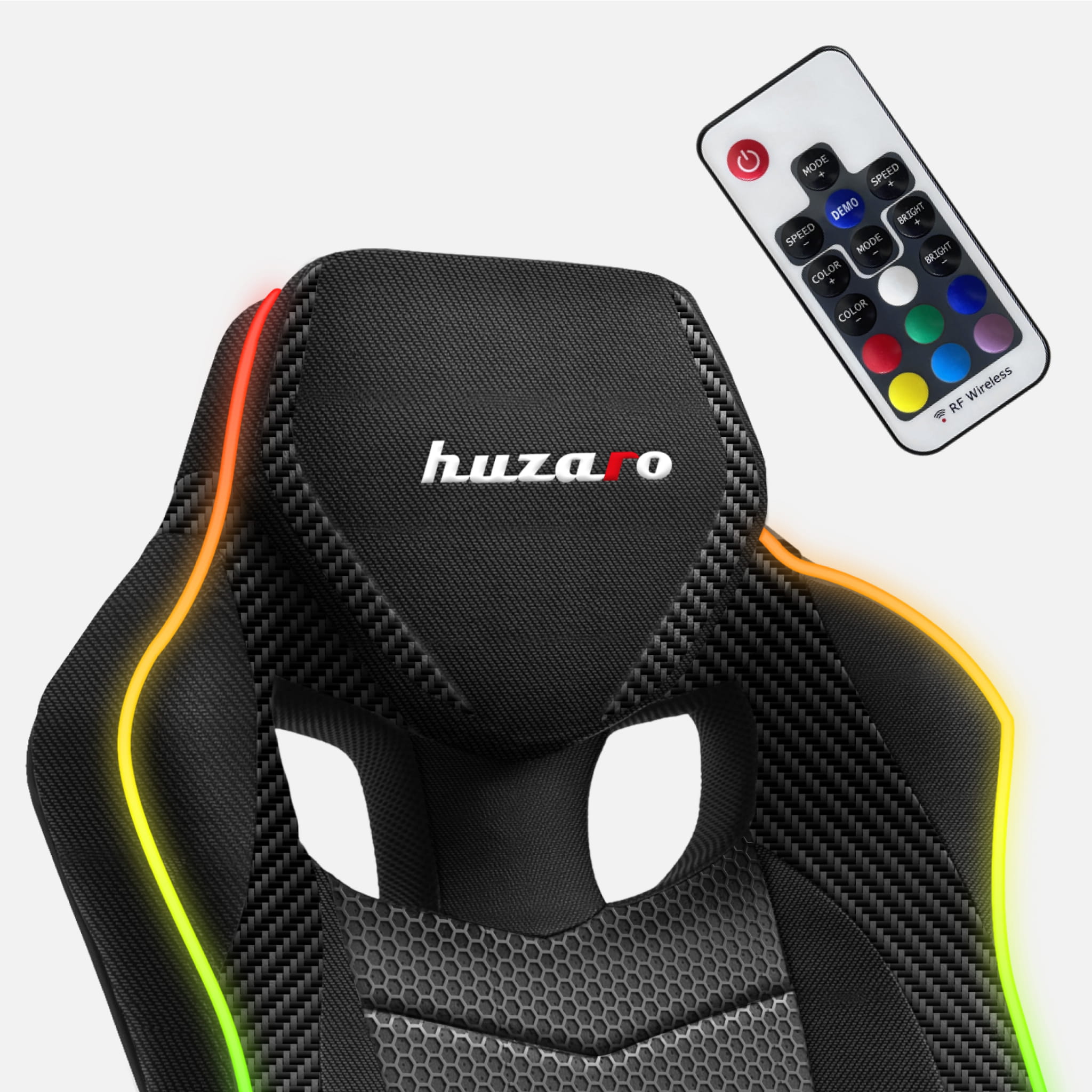Herní židle Huzaro Force 2.5 RGB s karbonovou síťovinou 