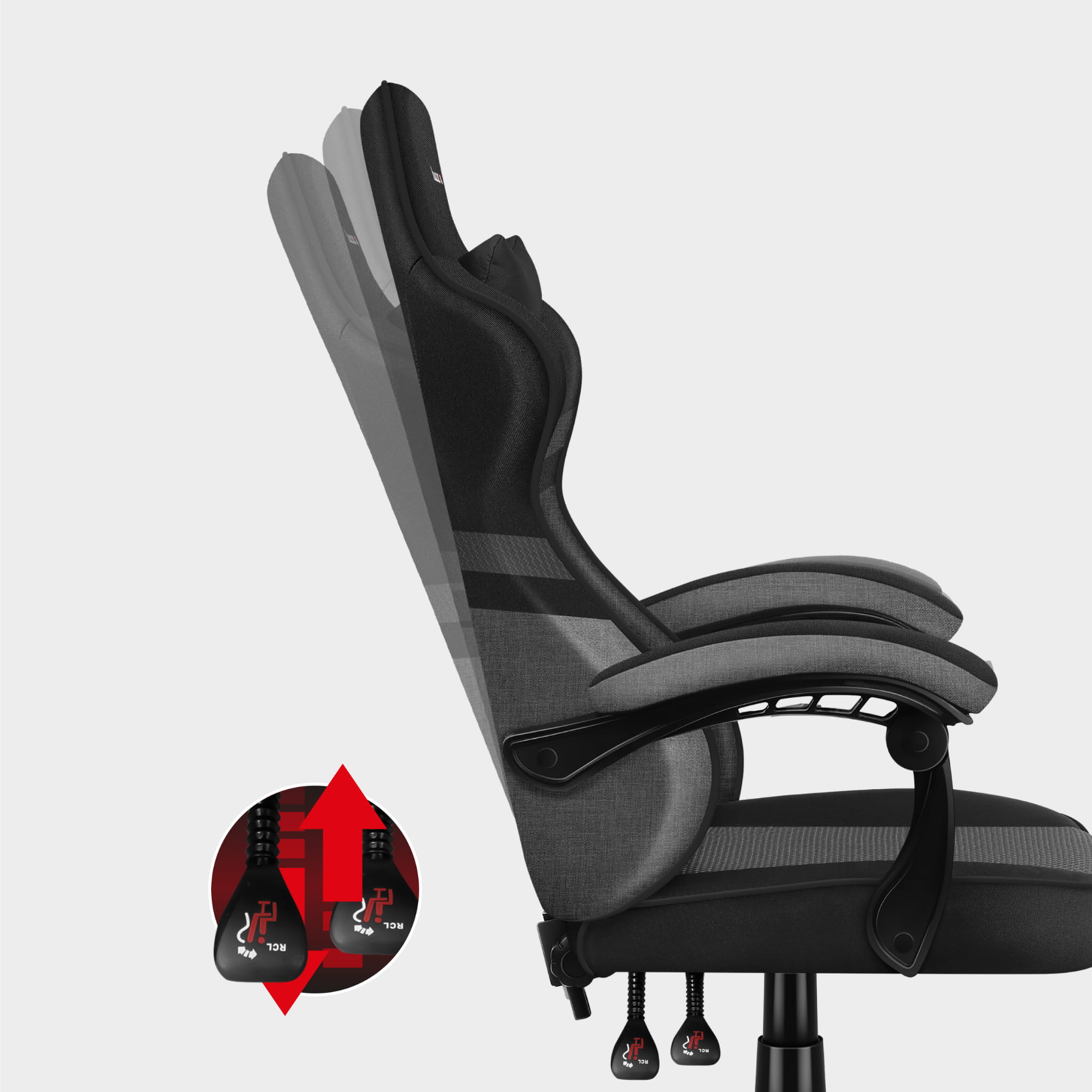 Herní židle HUZARO FORCE 4.4 šedá síťovina 