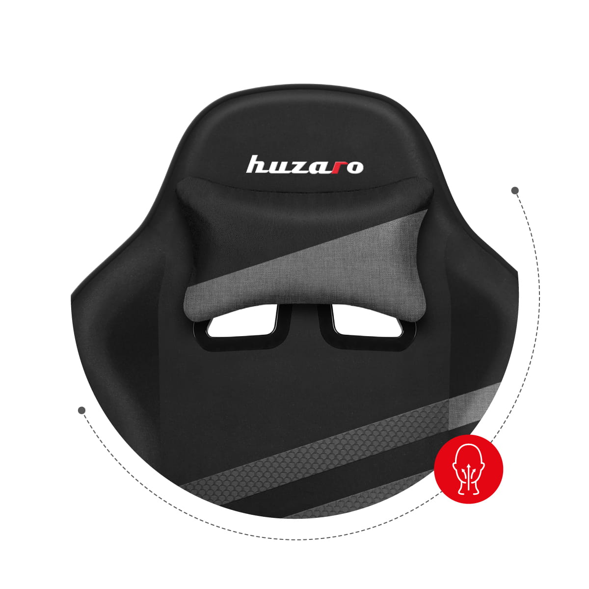 Herní židle HUZARO FORCE 4.4 šedá síťovina 