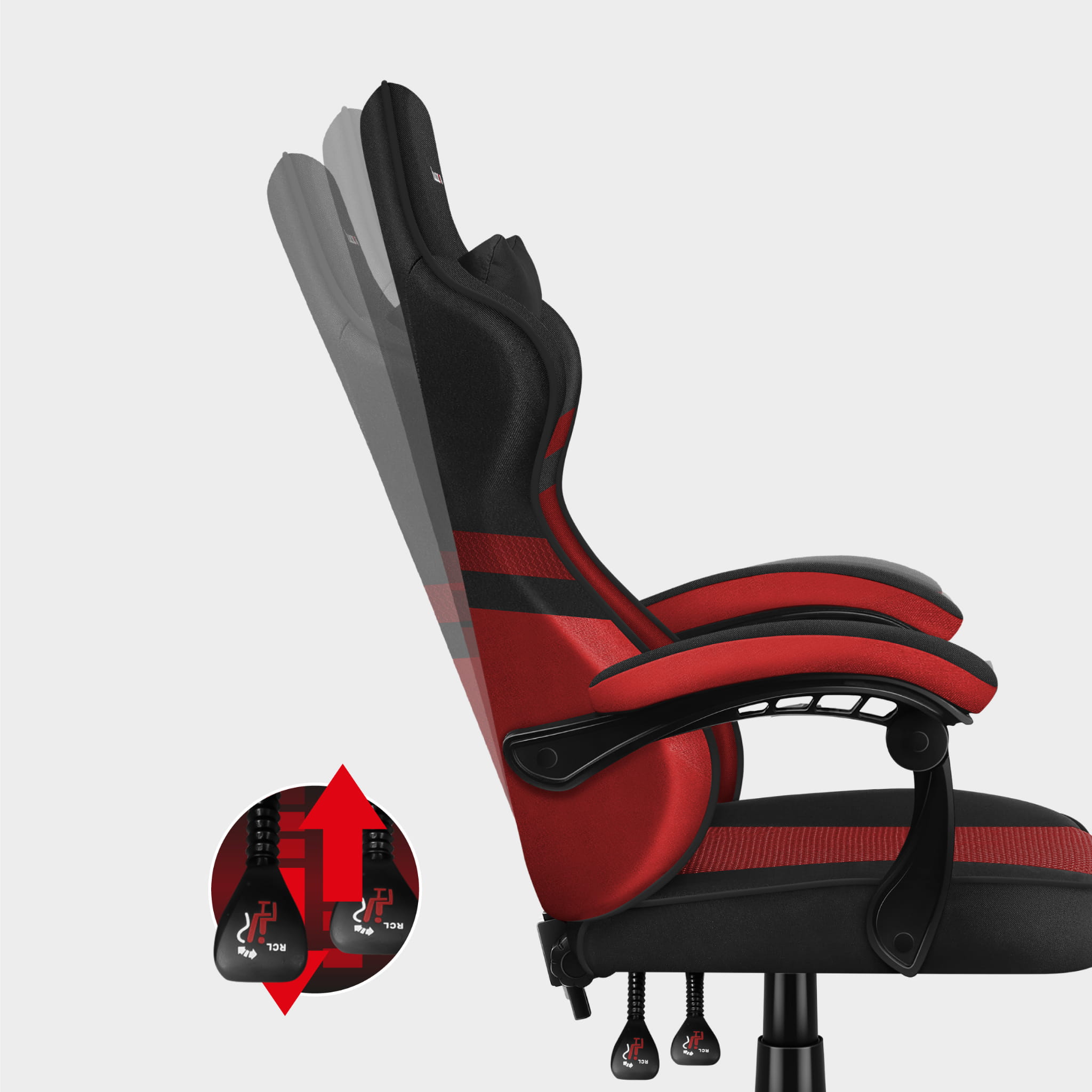 Herní židle HUZARO FORCE 4.4 Red Mesh 