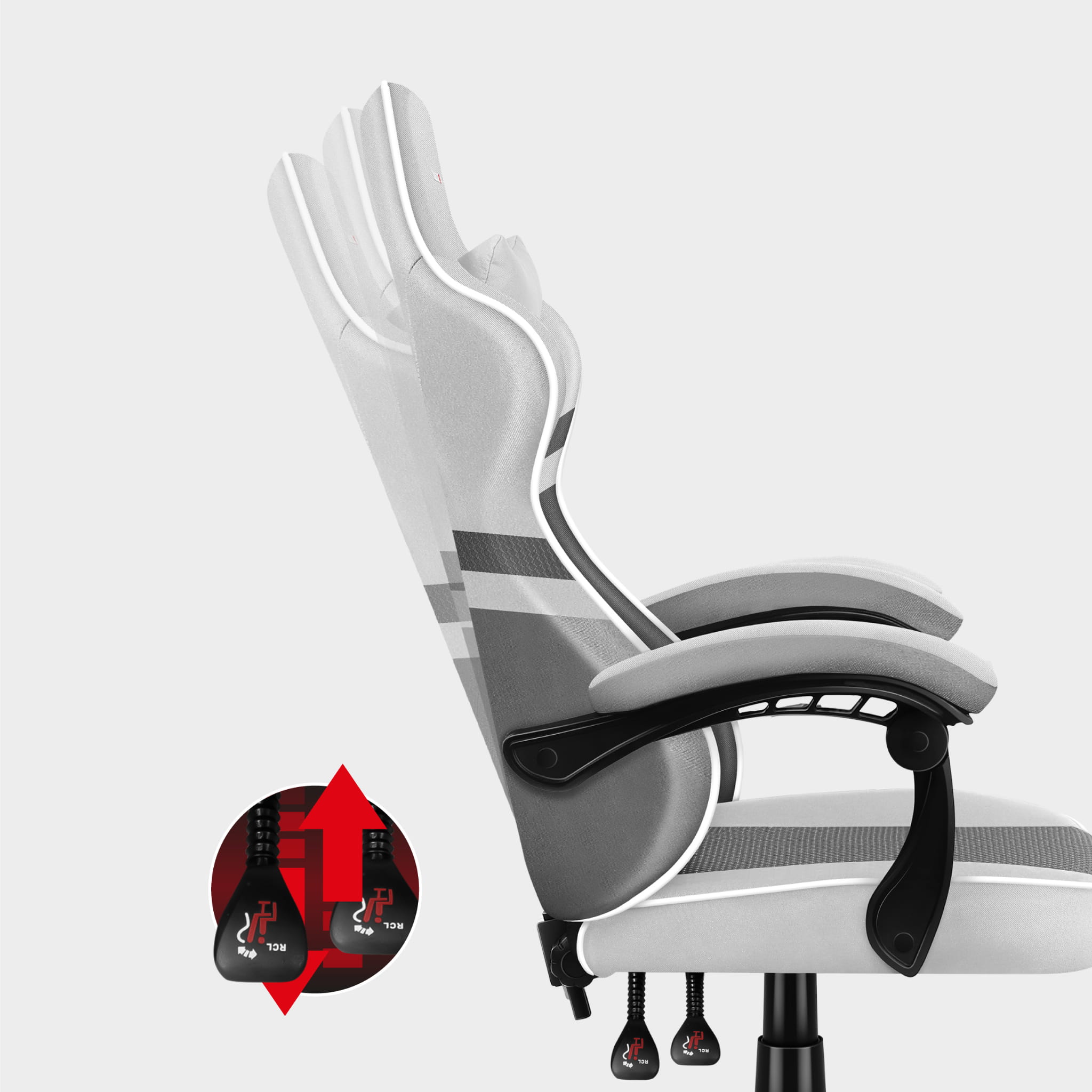 Herní židle HUZARO FORCE 4.4 White Mesh 