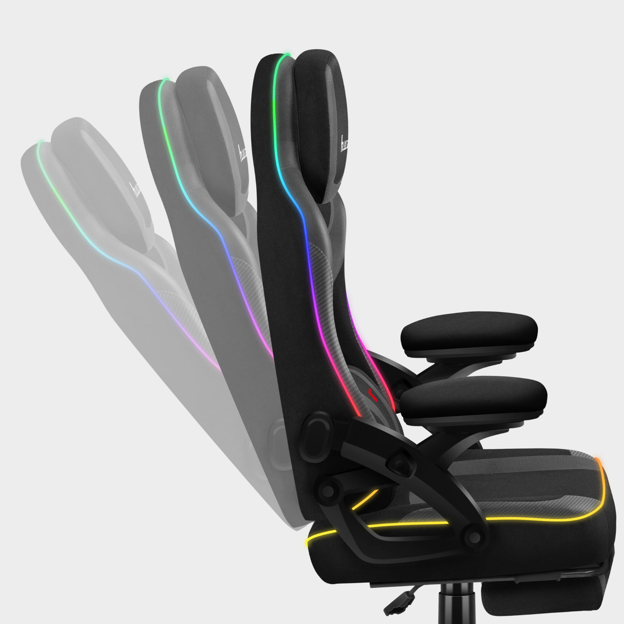 Herní židle Huzaro Force 4.6 Black RGB 