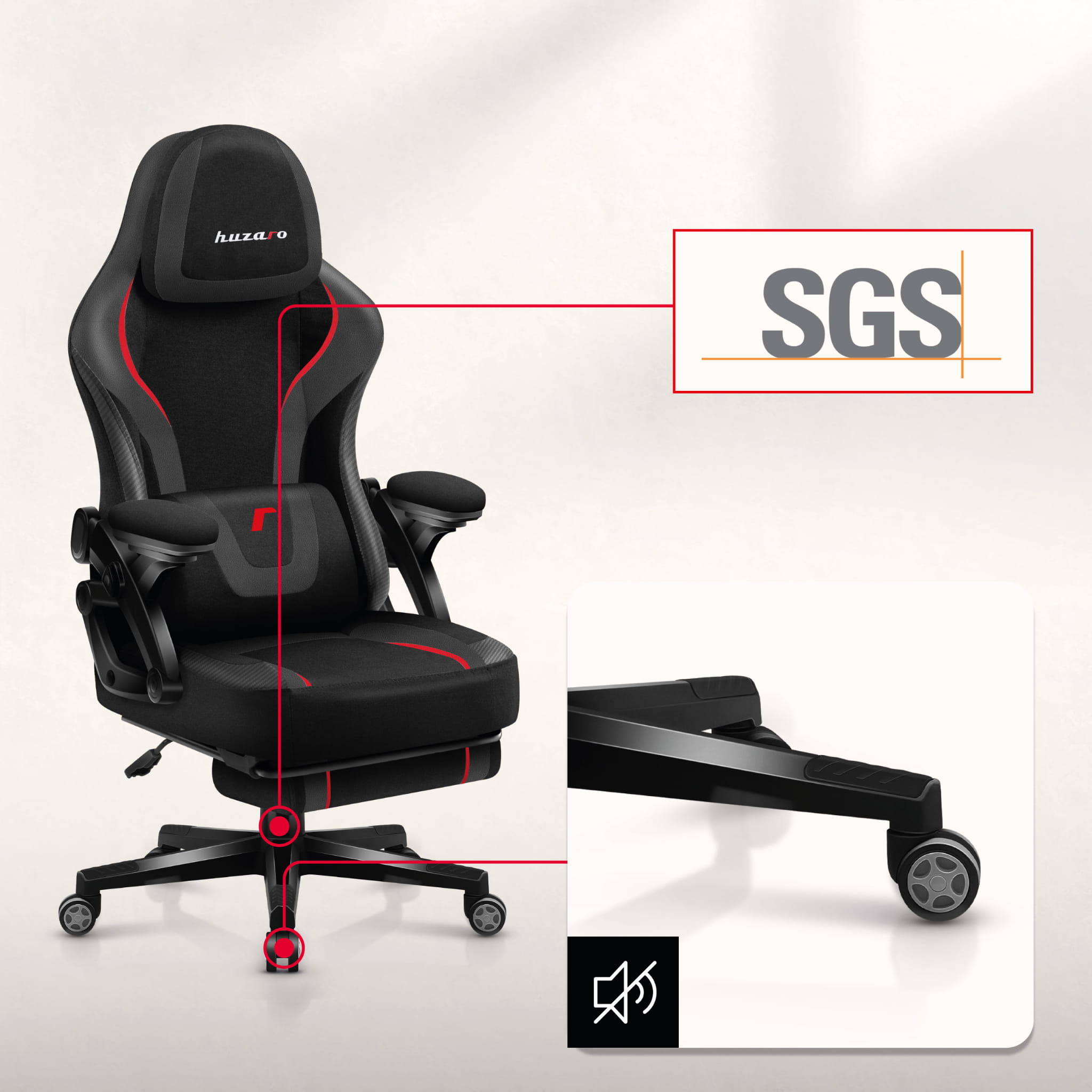 Herní židle Huzaro Force 4.6 Carbon 