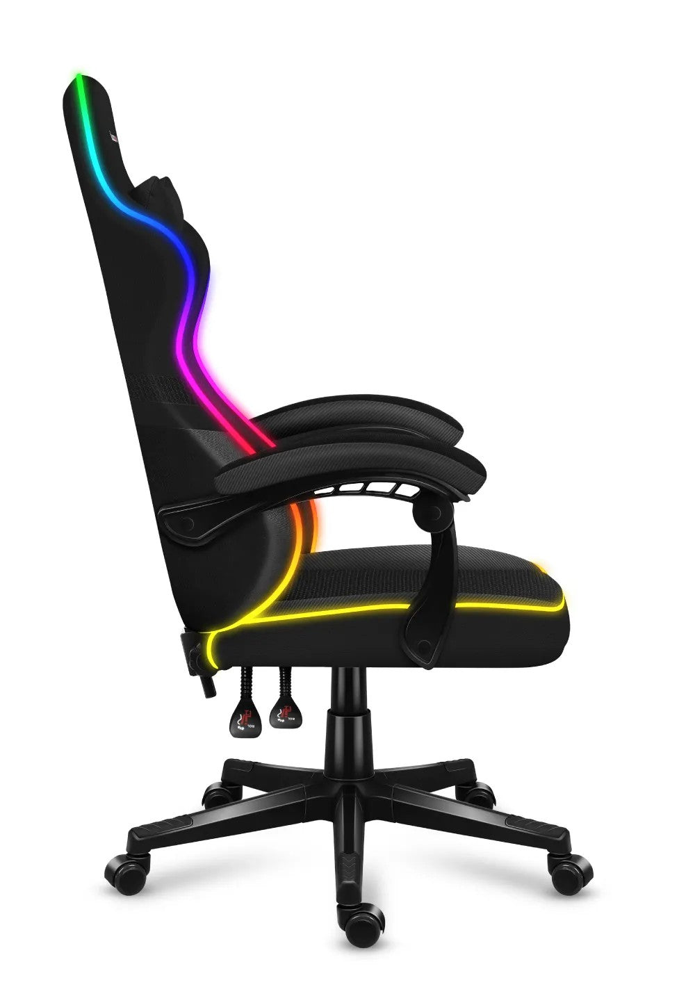 Herní židle Huzaro FORCE 4.4 RGB s černým síťovaným podsvícením 