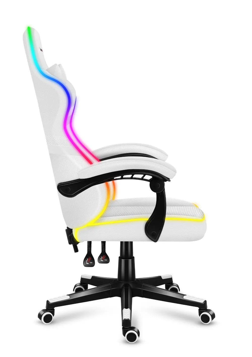 Herní židle HUZARO FORCE 4.4 RGB bílá 