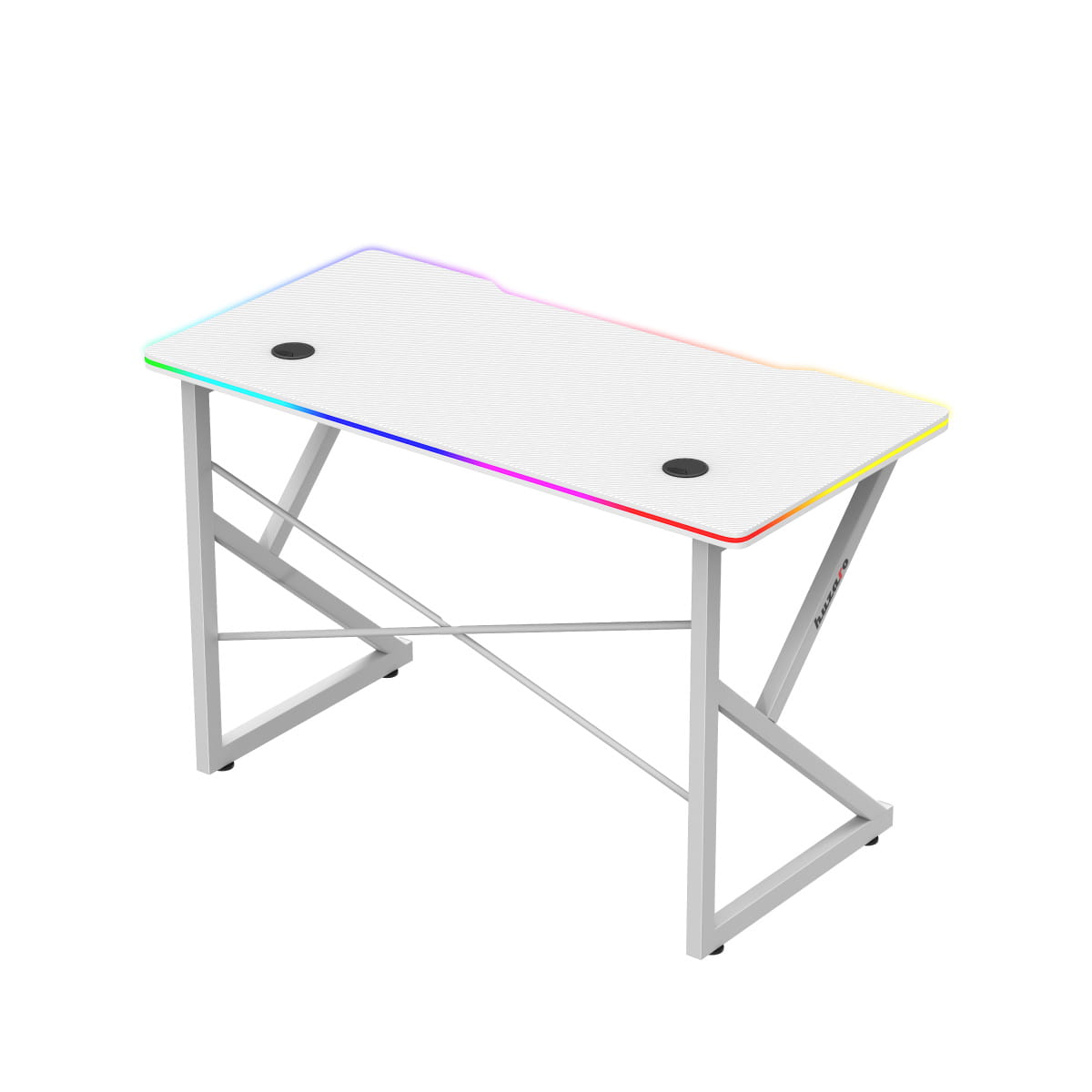 Herní stůl Huzaro Hero 1.7 RGB bílý 120 cm 