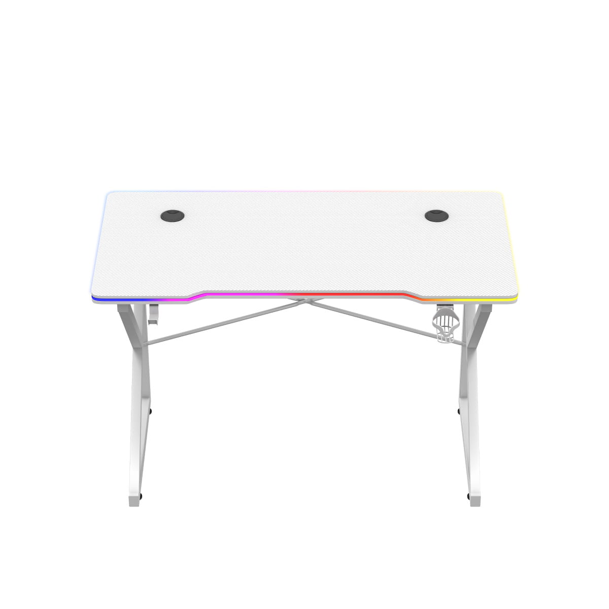 Herní stůl Huzaro Hero 1.7 RGB bílý 120 cm 