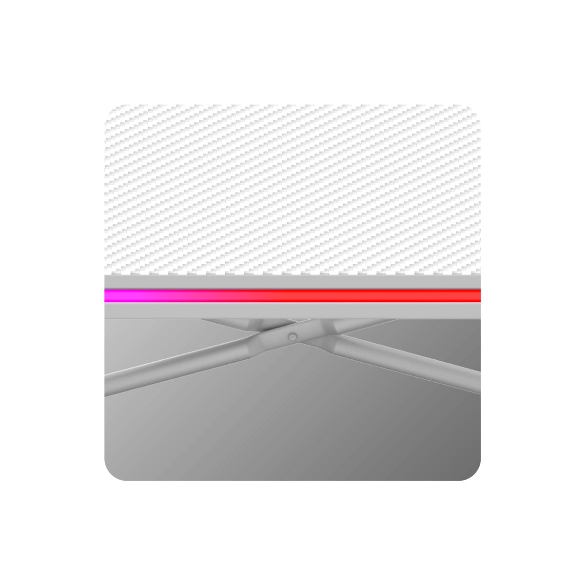 Herní stůl Huzaro Hero 1.7 RGB bílý 120 cm 