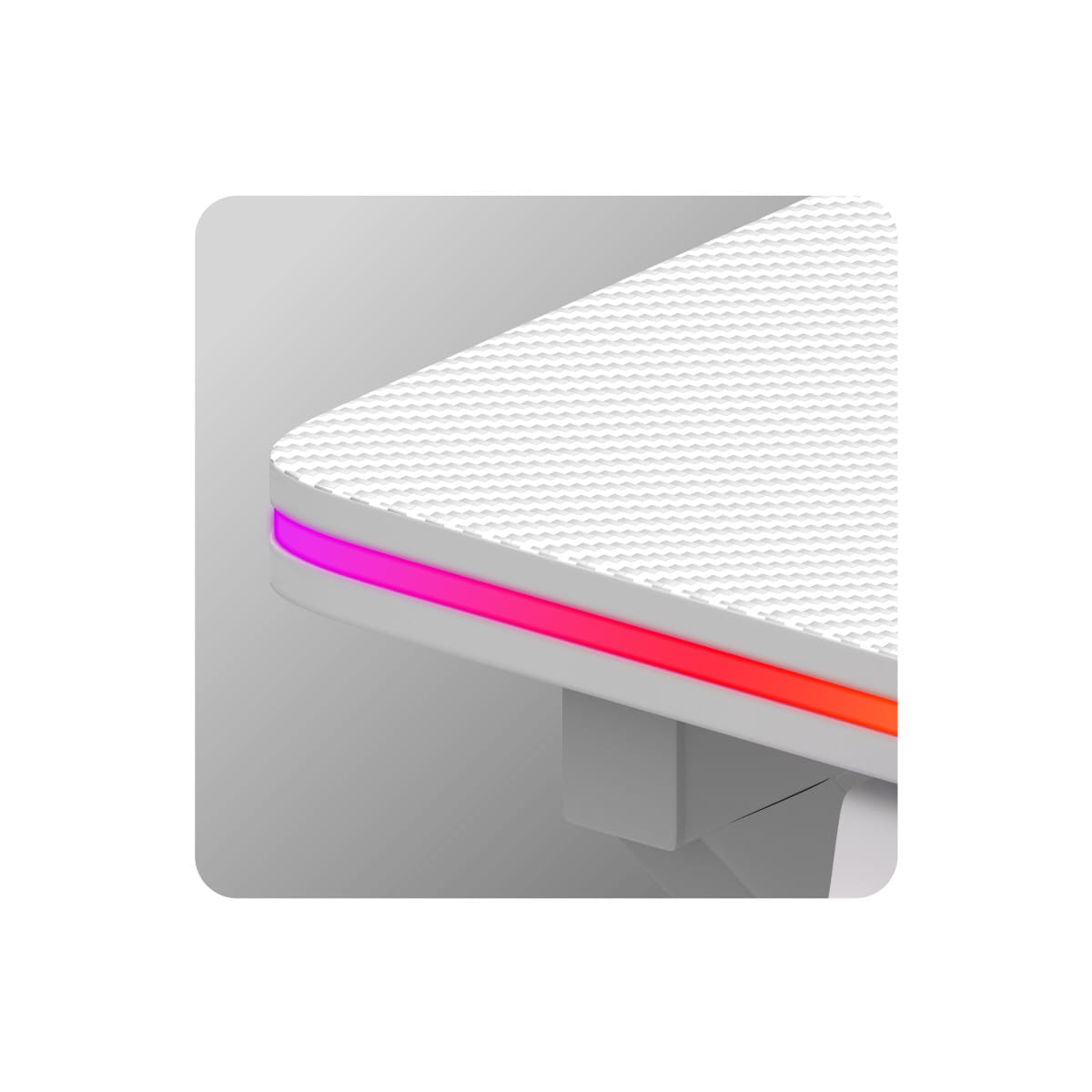 Herní stůl Huzaro Hero 1.7 RGB bílý 120 cm 