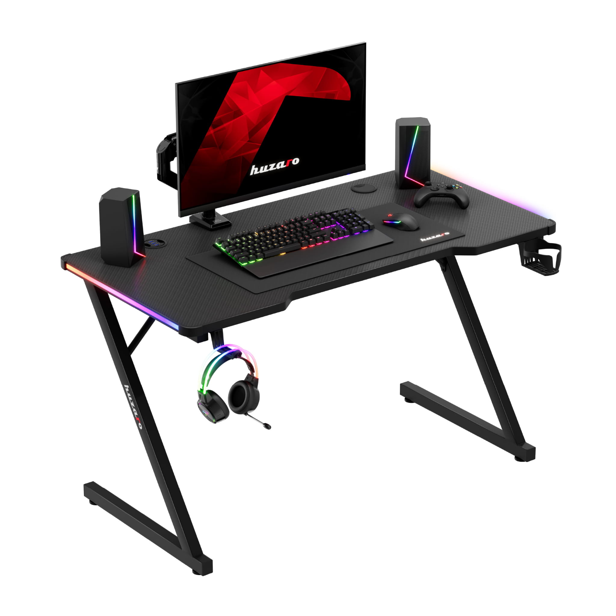 Herní stůl Huzaro Hero 2.5 RGB LED 120 cm 