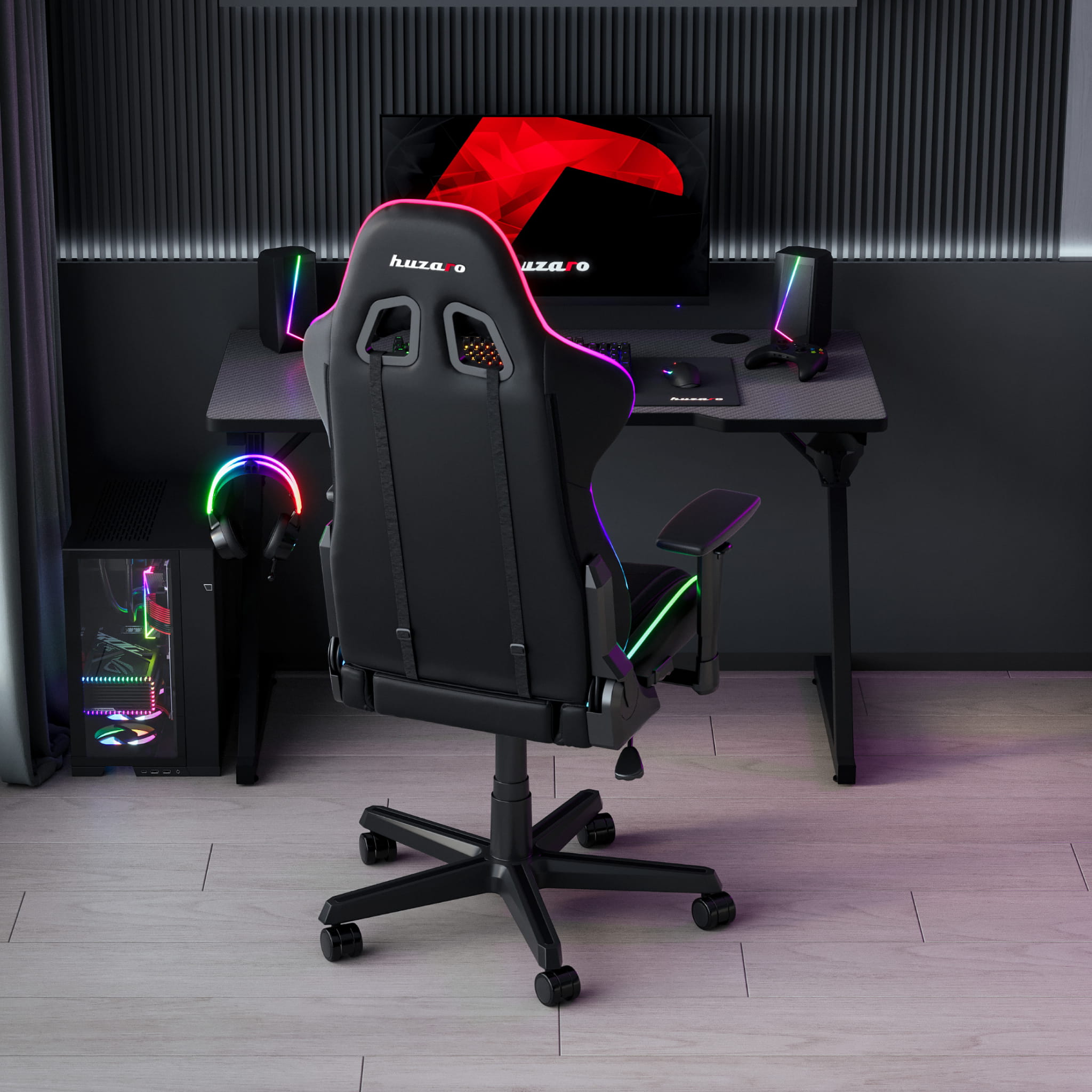 Herní stůl Huzaro Hero 2.5 černý 120 cm 