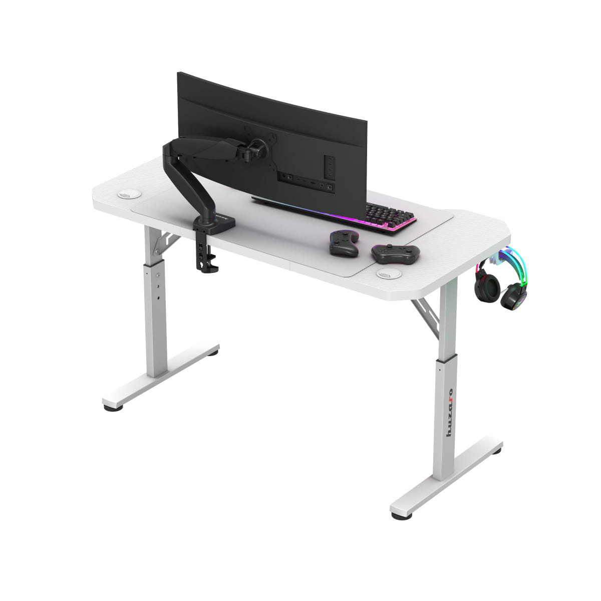 Herní stůl Huzaro Hero 2.6 bílý 120 cm 