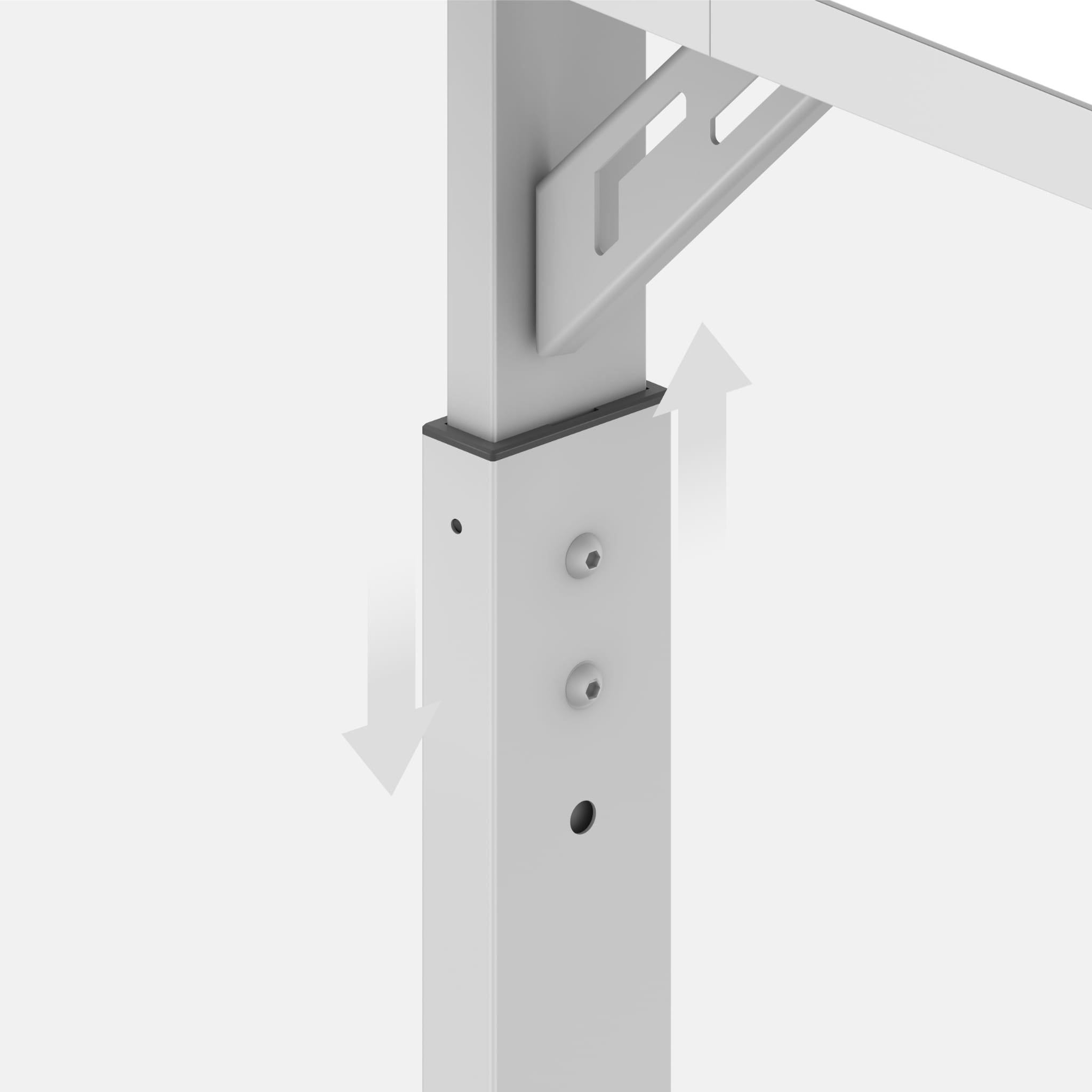 Herní stůl Huzaro Hero 2.6 bílý 120 cm 