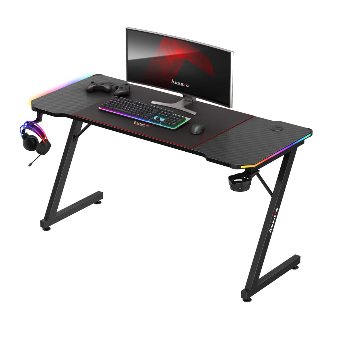 Herní stůl Huzaro Hero 3.3 RGB 140 cm 
