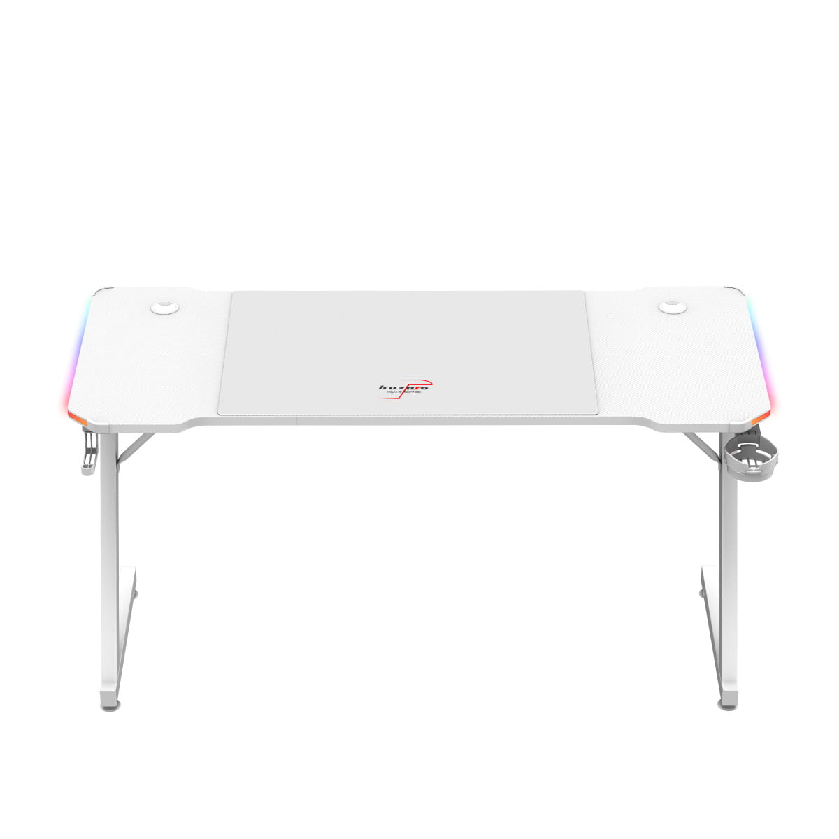 Herní stůl Huzaro Hero 3.3 Bílý RGB 140 cm 