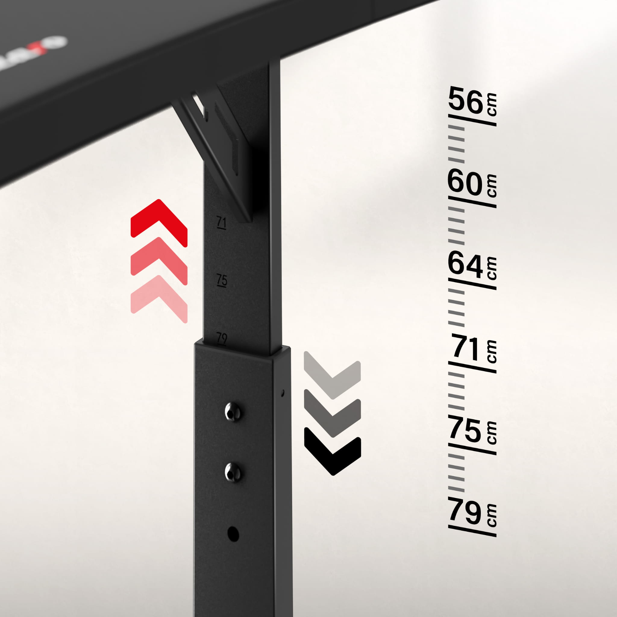 Herní stůl Huzaro Hero 4.7 černý 160 cm 