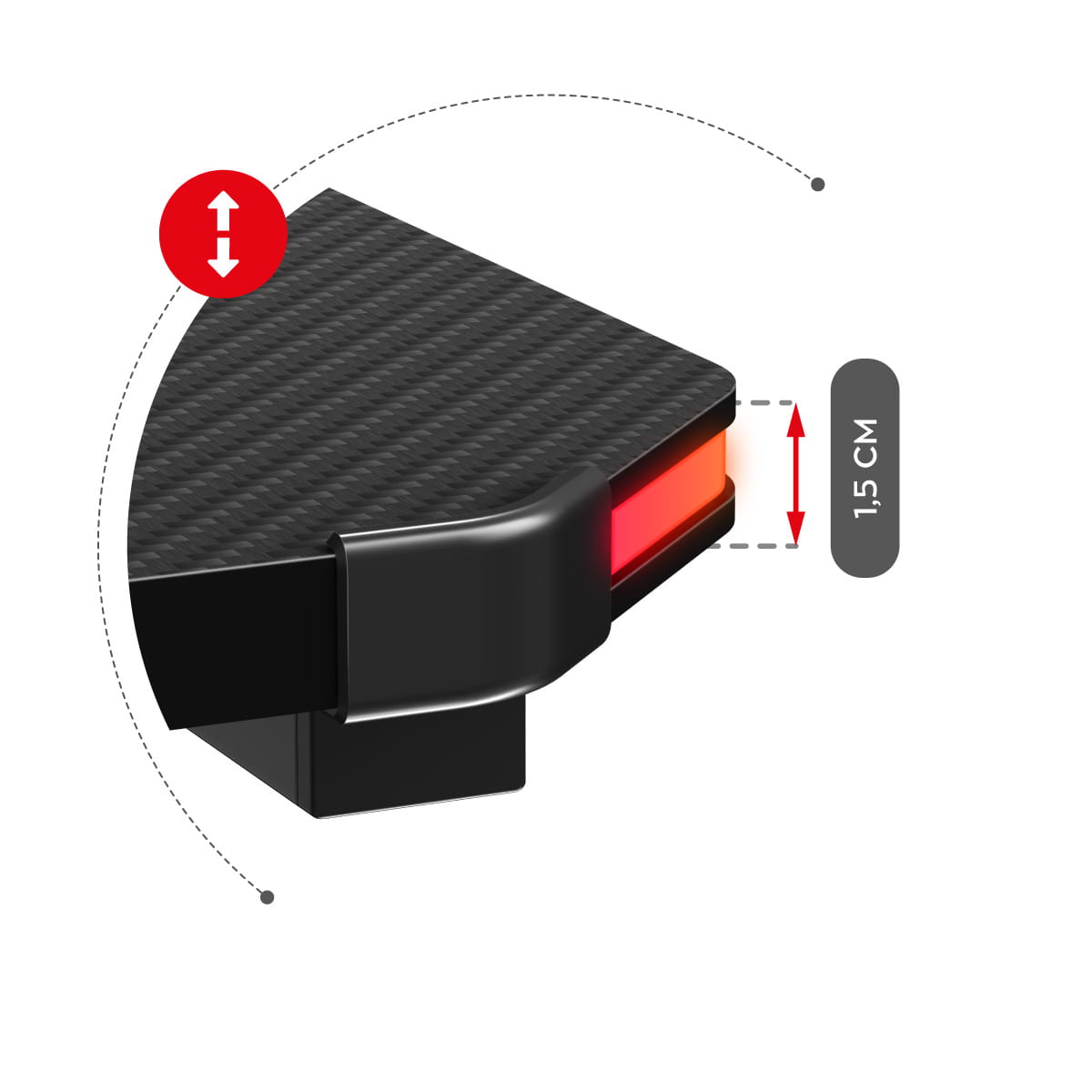 Herní stůl Huzaro Hero 4.8 RGB 160 cm 