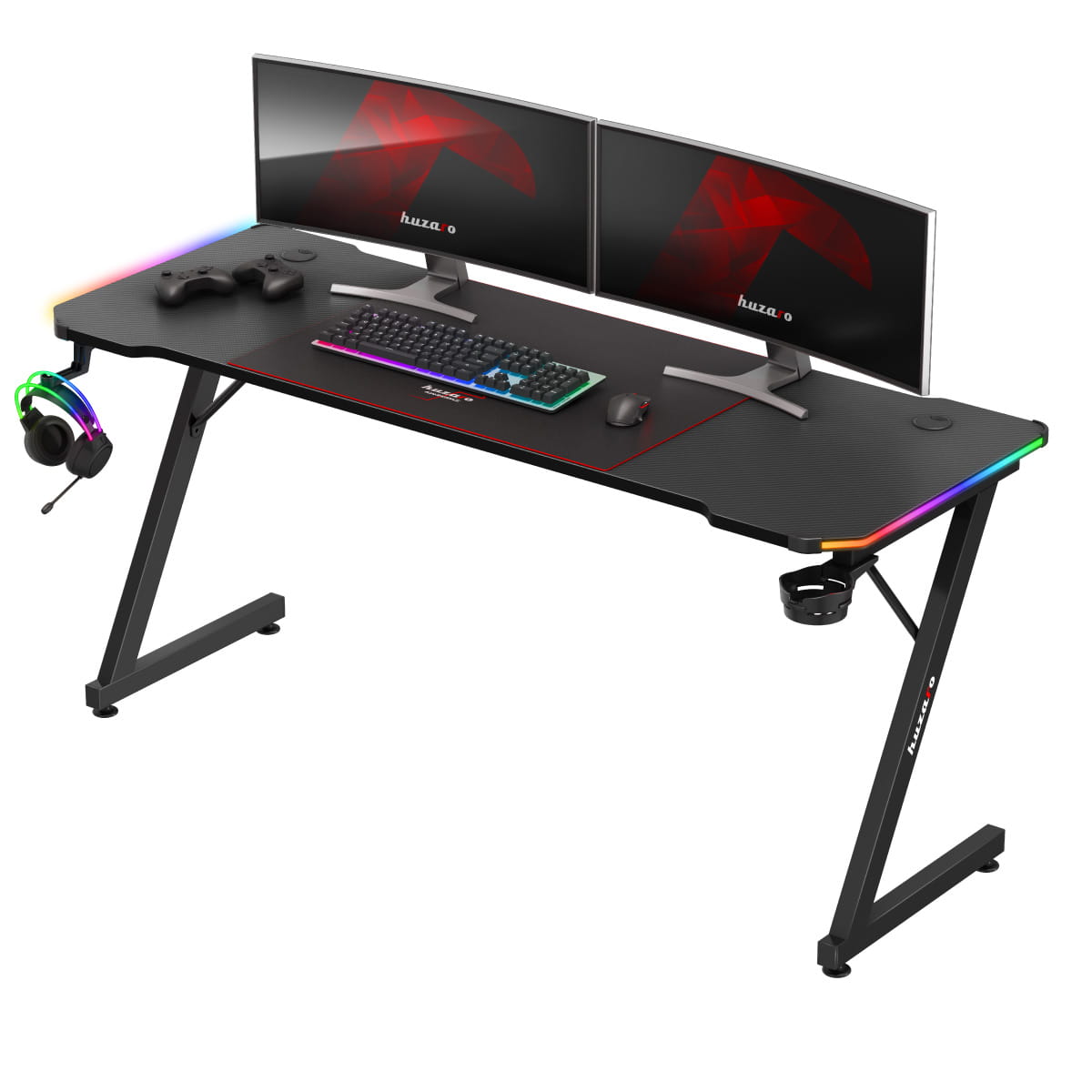 Herní stůl Huzaro Hero 4.8 RGB 160 cm 