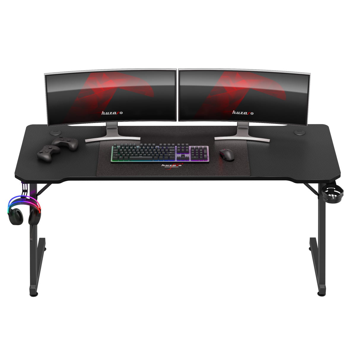 Herní stůl Huzaro Hero 4.8 černý 160 cm 