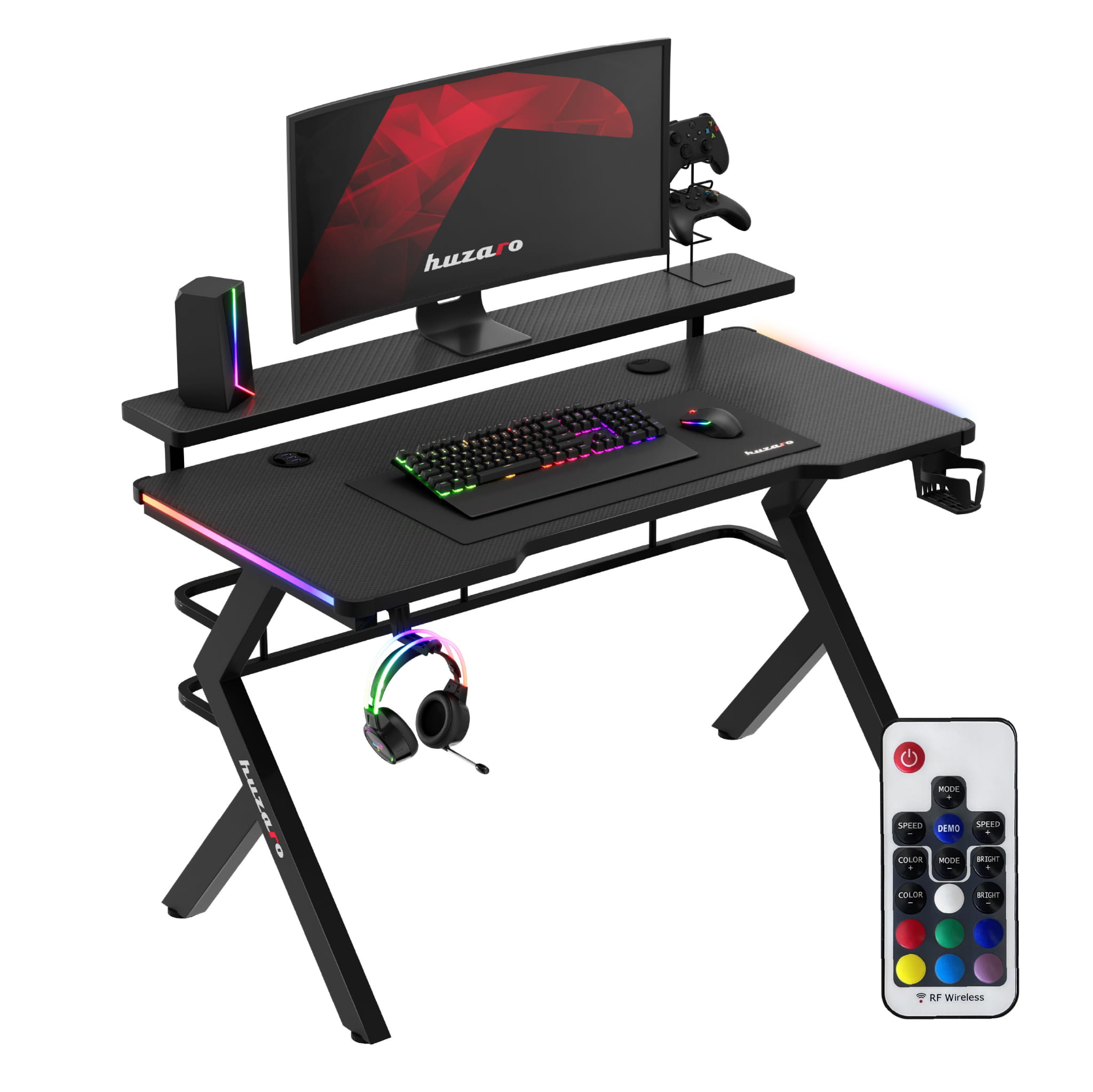 Herní stůl Huzaro Hero 5.0 RGB LED 120 cm 