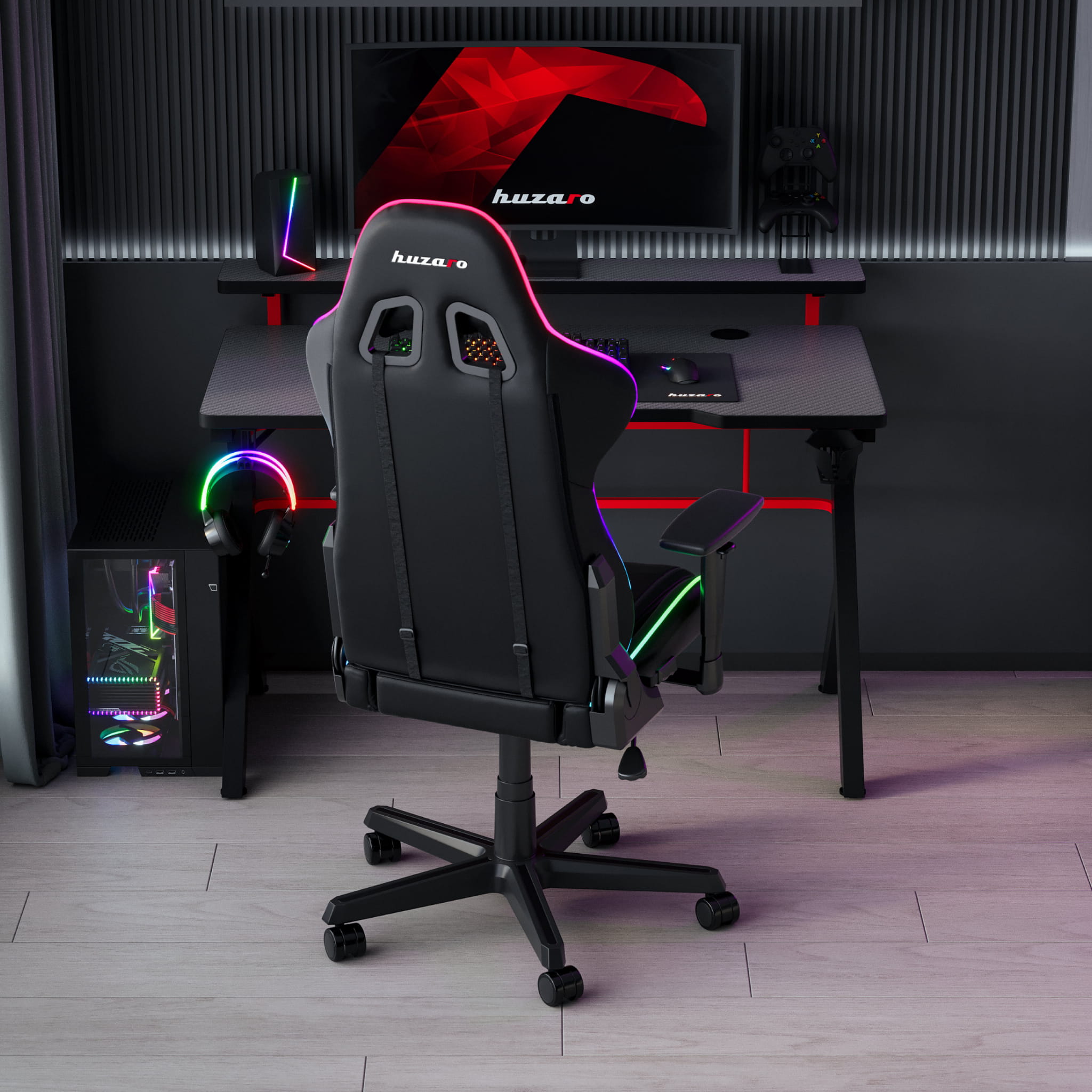 Herní stůl Huzaro Hero 5.0 Red 120 cm 