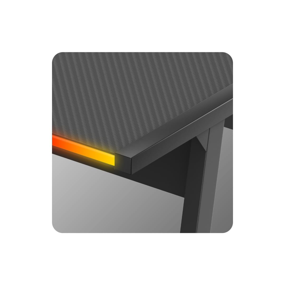 HUZARO HERO 6.0 Černý RGB Chytrý herní stůl 147 cm 