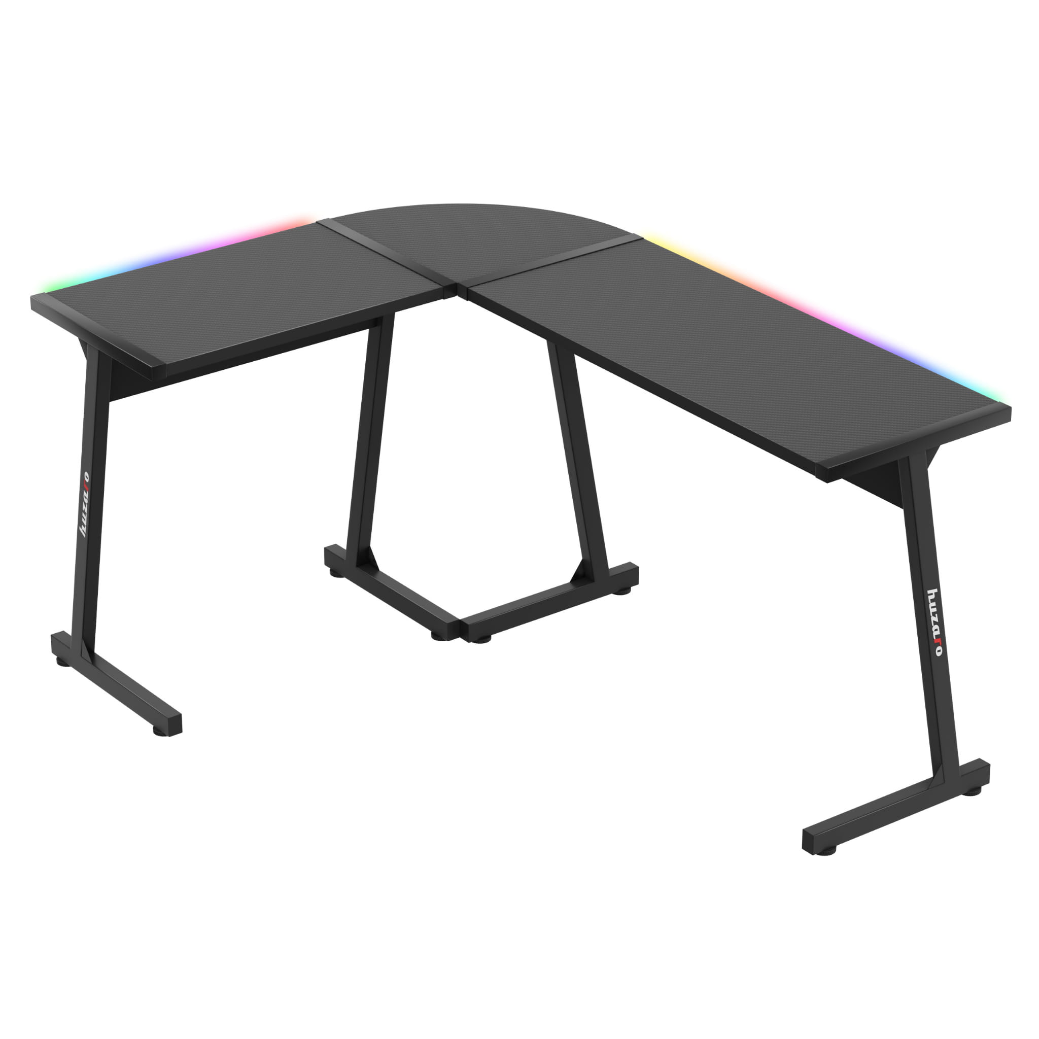 HUZARO HERO 6.0 Černý RGB Chytrý herní stůl 147 cm 