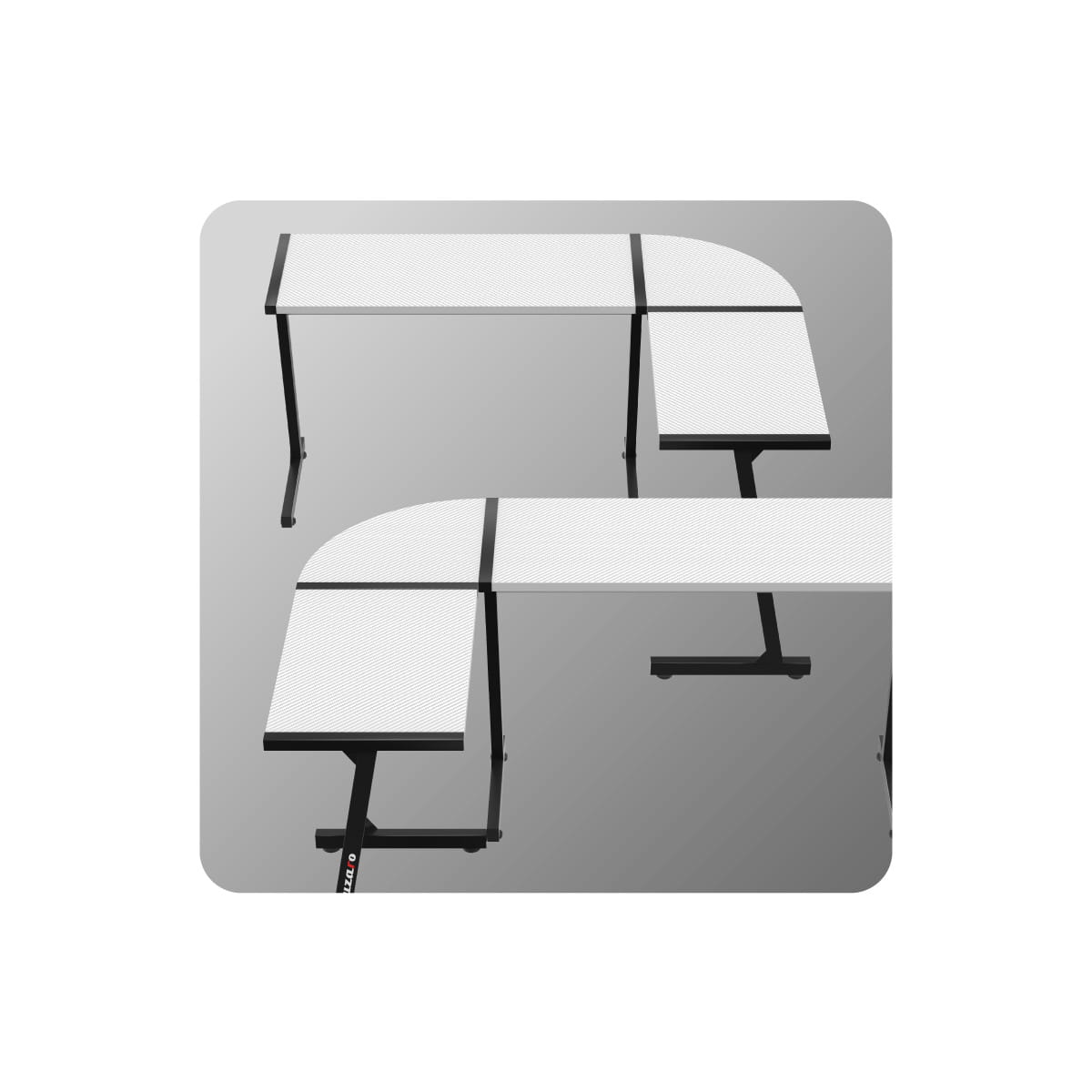 Herní stůl Huzaro Hero 6.0 bílý 147 cm 